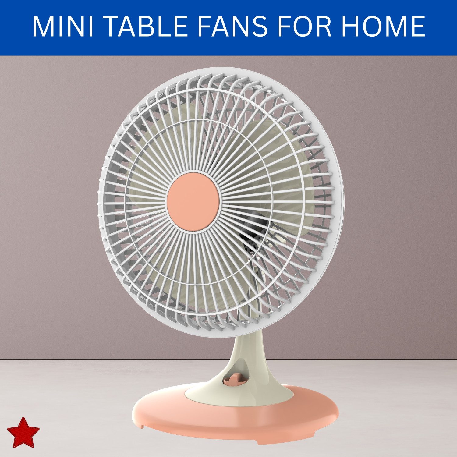 Image of YAROH 300mm(12Inch.) Mini AC Cooler Fan, Small Evaporative Air Table Fan For HomeW417 Silent Operation 300 mm Table Fan