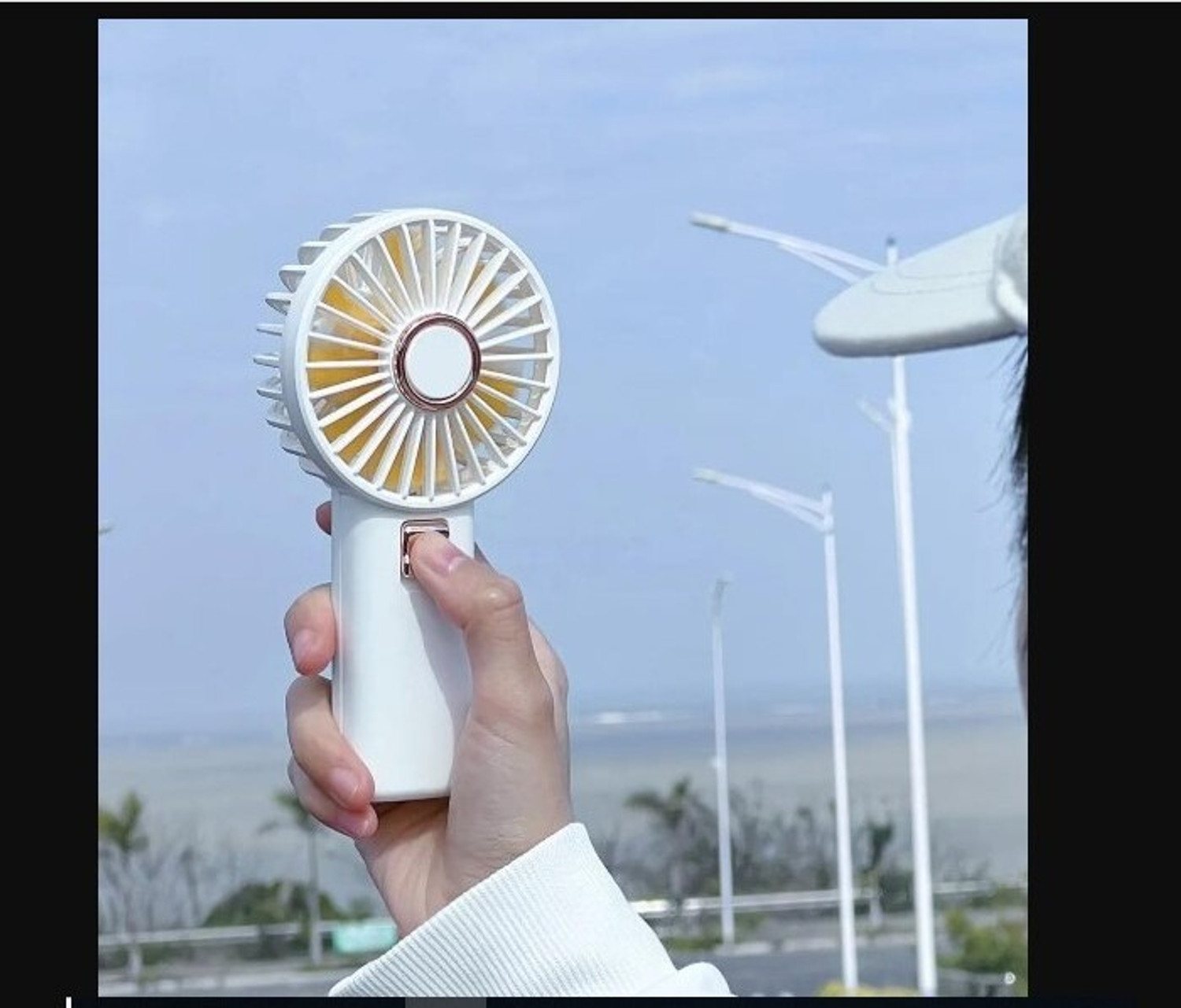 Image of PMW Small Personal Mini Fan Cute Looking Fan for Kids Table USB Rechargeable Fan with 1 Months Warranty 5 mm Exhaust Fan