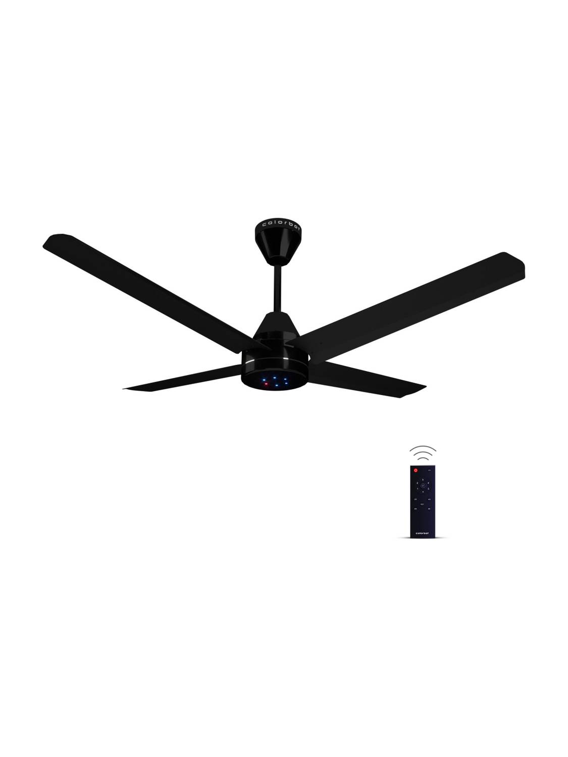 Colorbot Stella Quad BLDC Remote Controlled 4 Blade|High Airflow|LED|AeroQuiet+ Technolog with 4 Year Warranty BLDC Motor with Remote, With LED Indicators 1200 mm Ceiling Fan