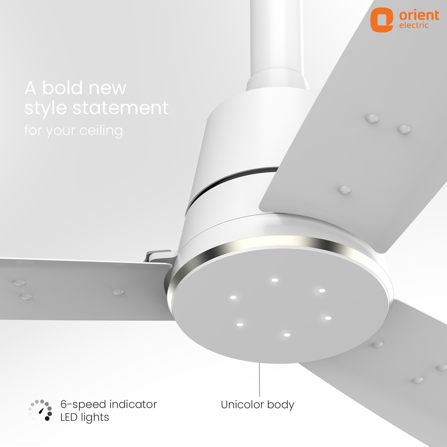 Image of Orient Electric Proton BLDC| LED Speed Indicator Lights |BEE 5 Star Rated| Superior Air Delivery with 3 Year Warranty BLDC Motor with Remote 1200 mm Ceiling Fan