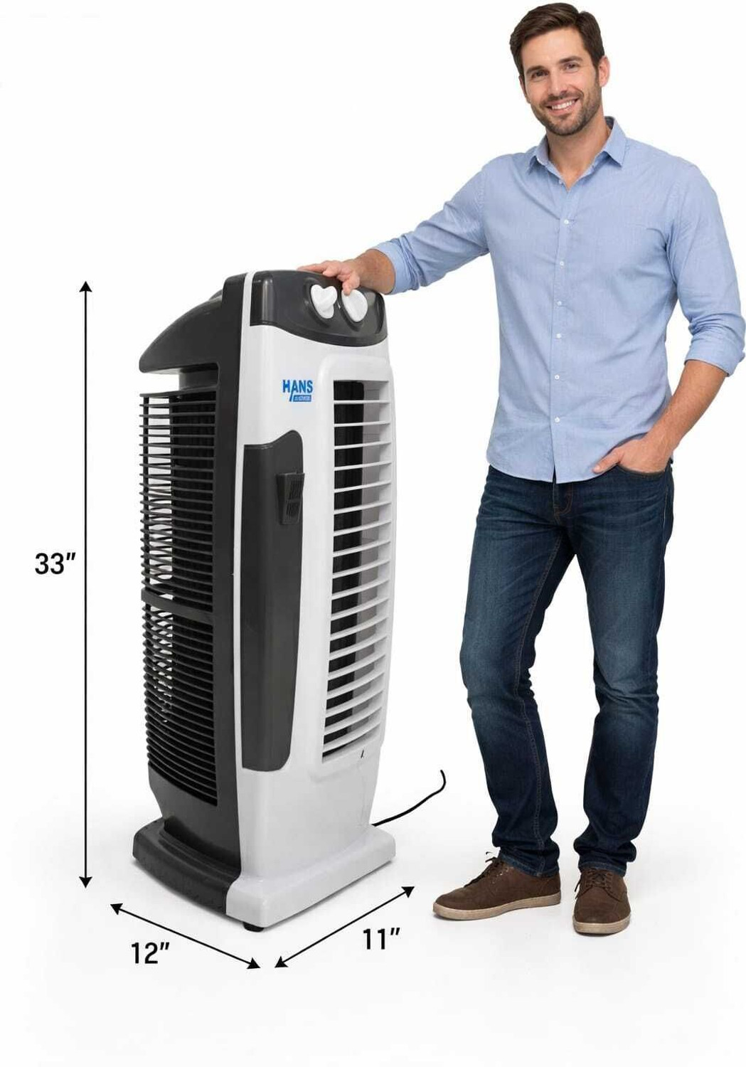Image of HANS LIGHTINGS tower126 | Remote Control | 90 Oscillation | Energy Saving | Anti Dust with 1 Year Warranty Anti Dust Tower Fan