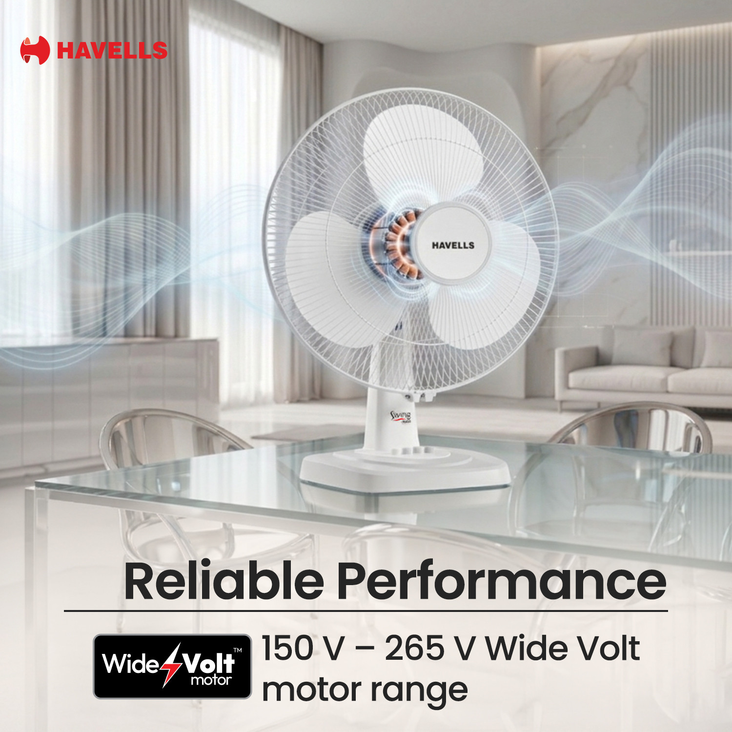 Image of HAVELLS Swing Neo with 2 Year Warranty Ultra High Speed 400 mm Table Fan