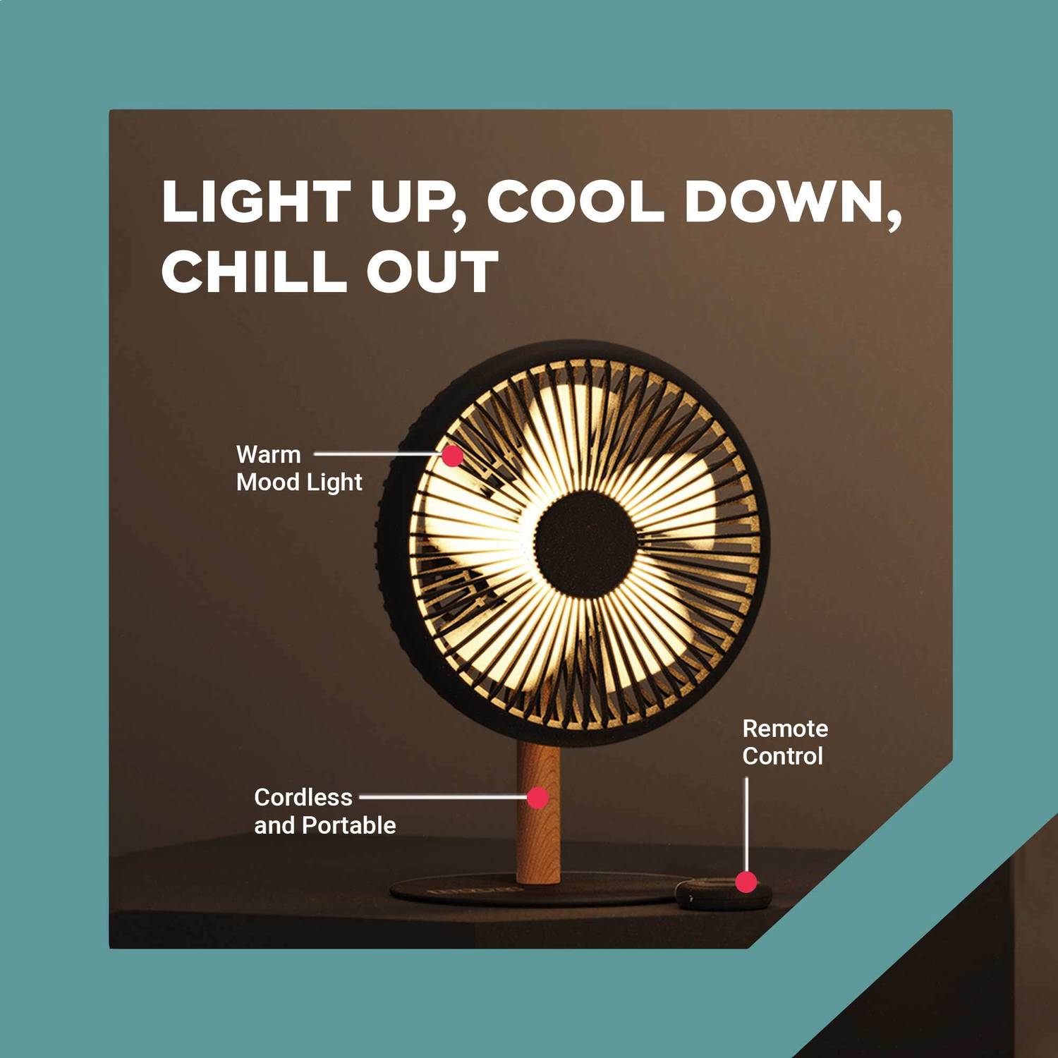 Nuuk LIT v1 7-inch BLDC Table Fan - Image 2