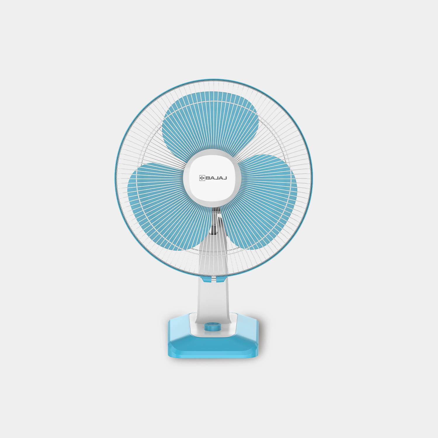 BAJAJ Robusto 400Mm Icyblue White Table Fan with 3 Year Warranty Ultra High Speed 400 mm Table Fan