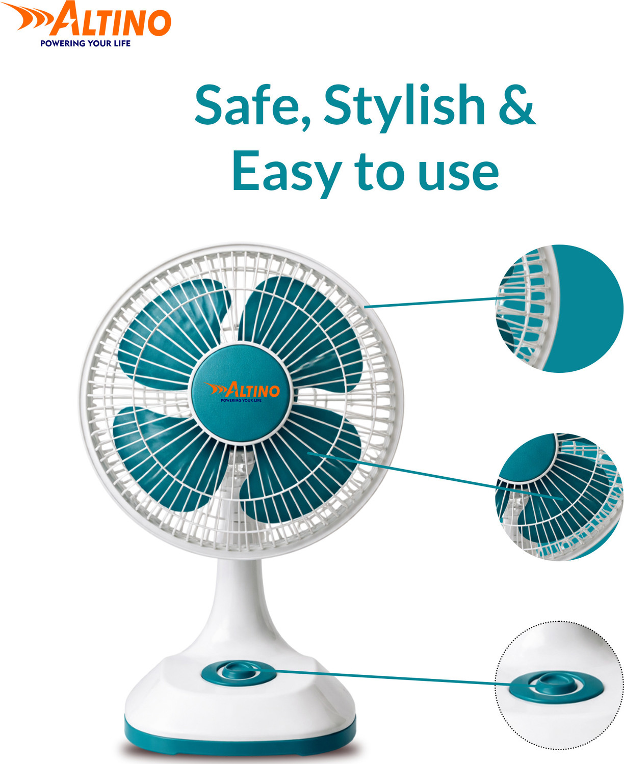 Image of ALTINO 12 Inch Oscillating | High Speed | 4 Blade | Speedo Max | Table Fan with 1 Year Warranty Ultra High Speed 1200 mm Table Fan
