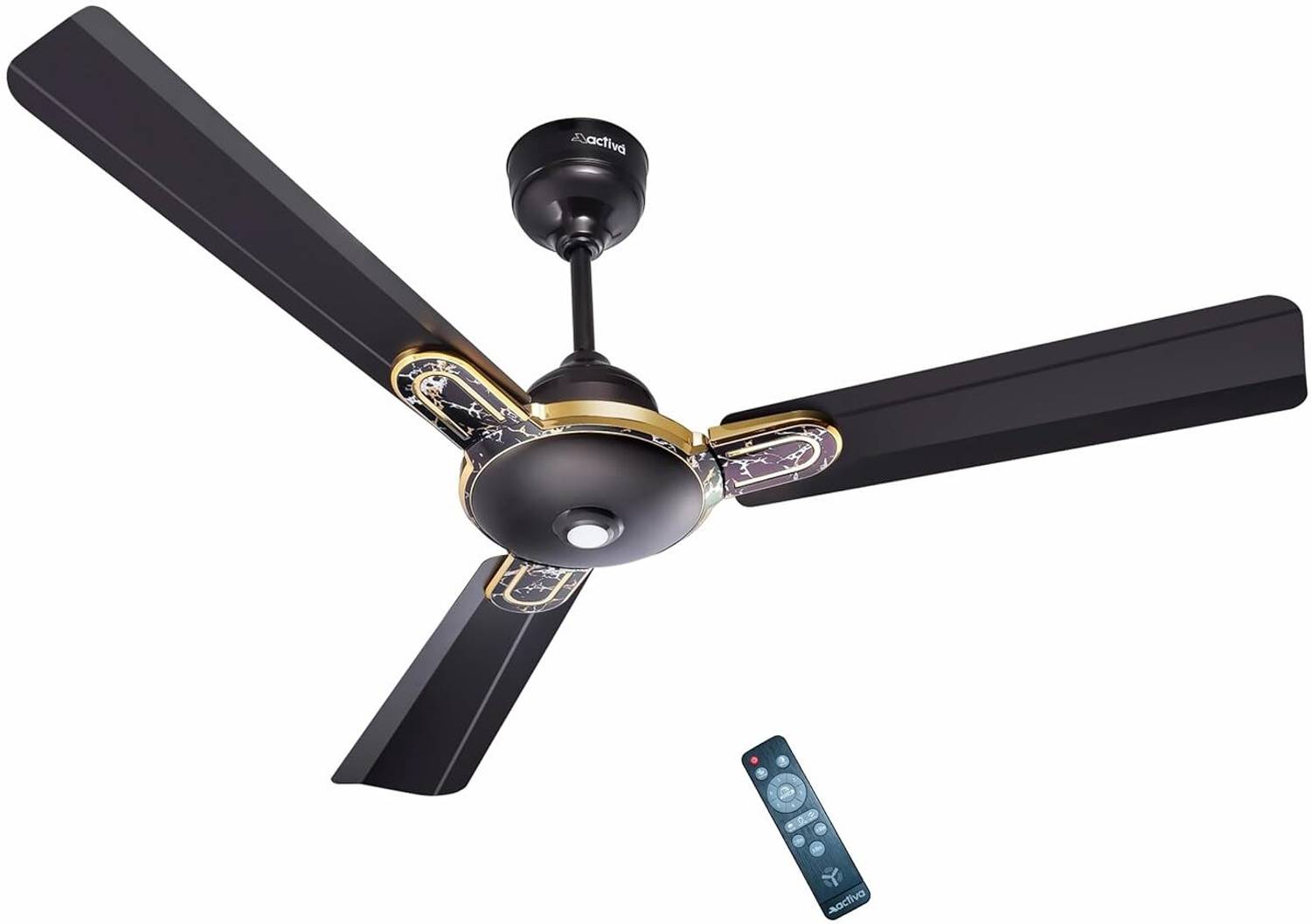 ACTIVA Energia Marble Black | BLDC Motor | LED Light with 5 Year Warranty BLDC Motor with Remote 1200 mm Ceiling Fan