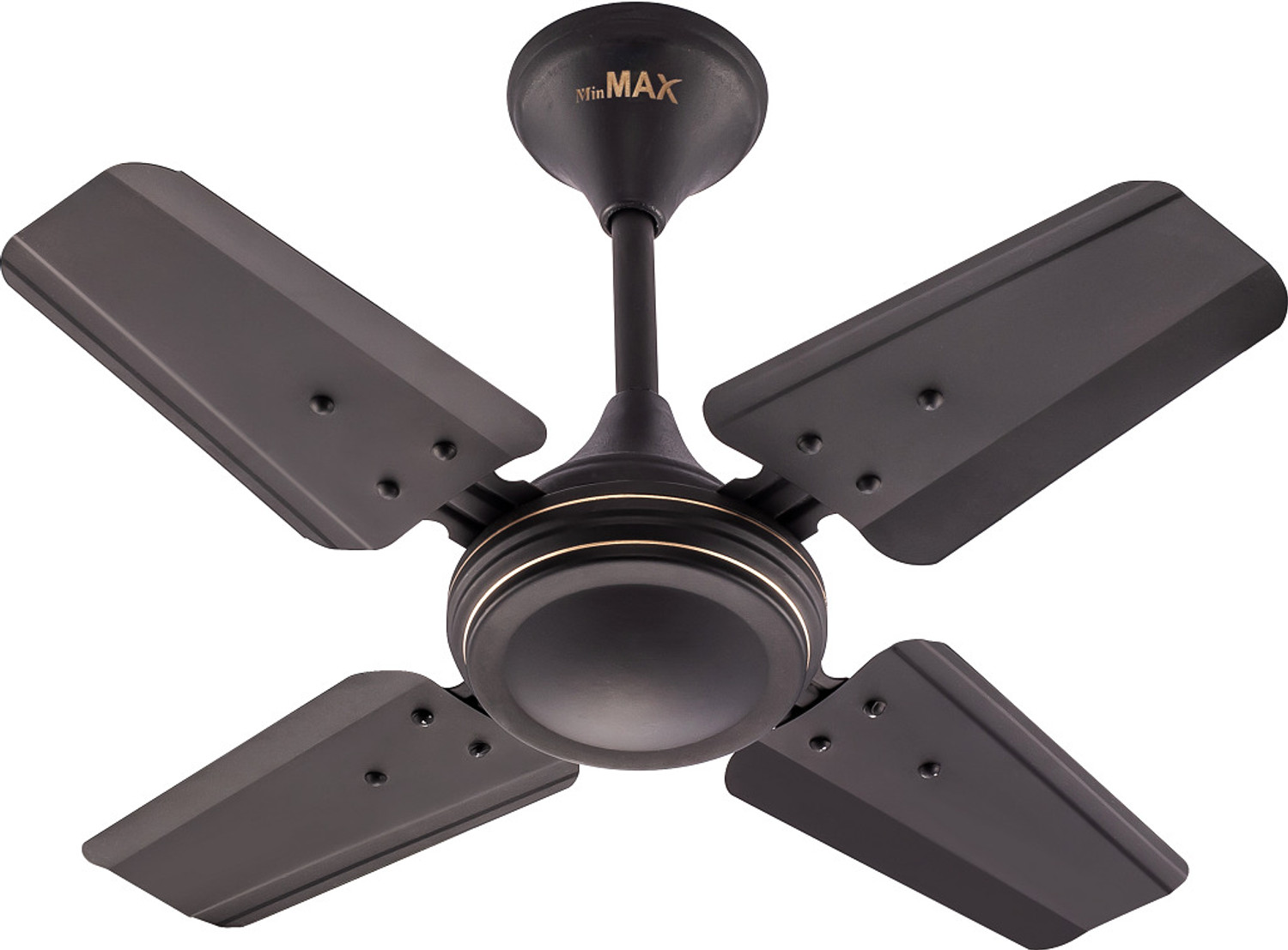 Image of MinMAX 24 Inch Ceiling Fan | Energy Saving | High Speed Motor | Smoke Brown with 24 Months Warranty Silent Operation 600 mm Ceiling Fan