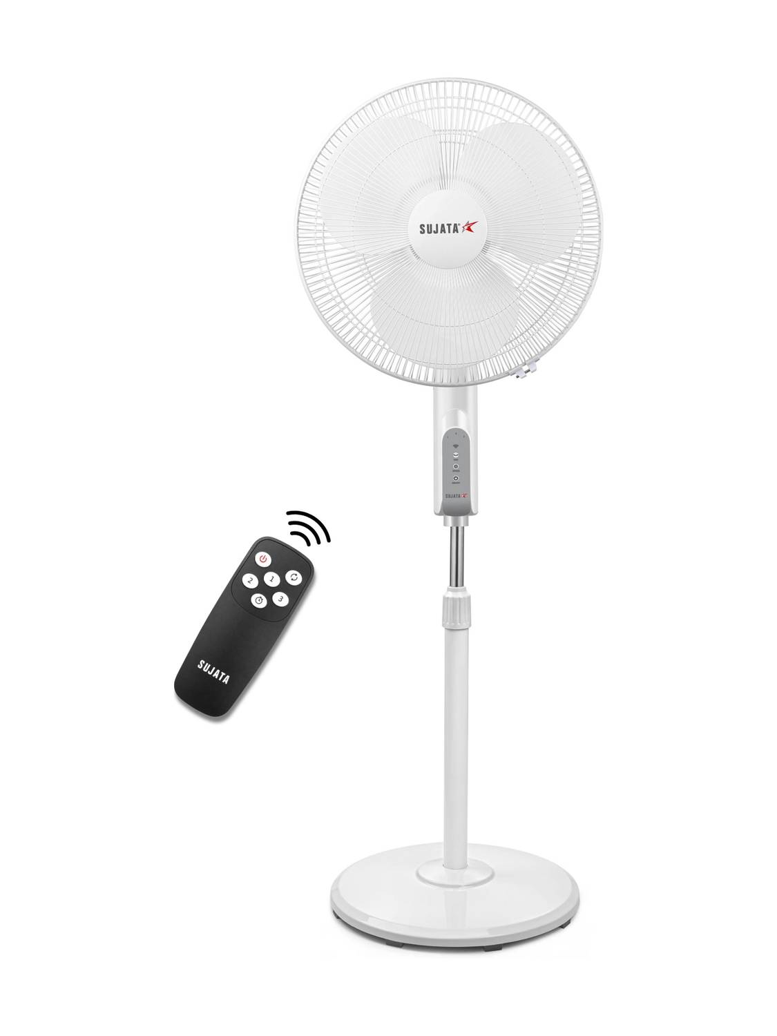 SUJATA Greenova Air BLDC Pedestal Fan with Remote | 1350 RPM | Oscillating Pedestal Fan with 2 Year Warranty Silent Operation 400 mm Pedestal Fan