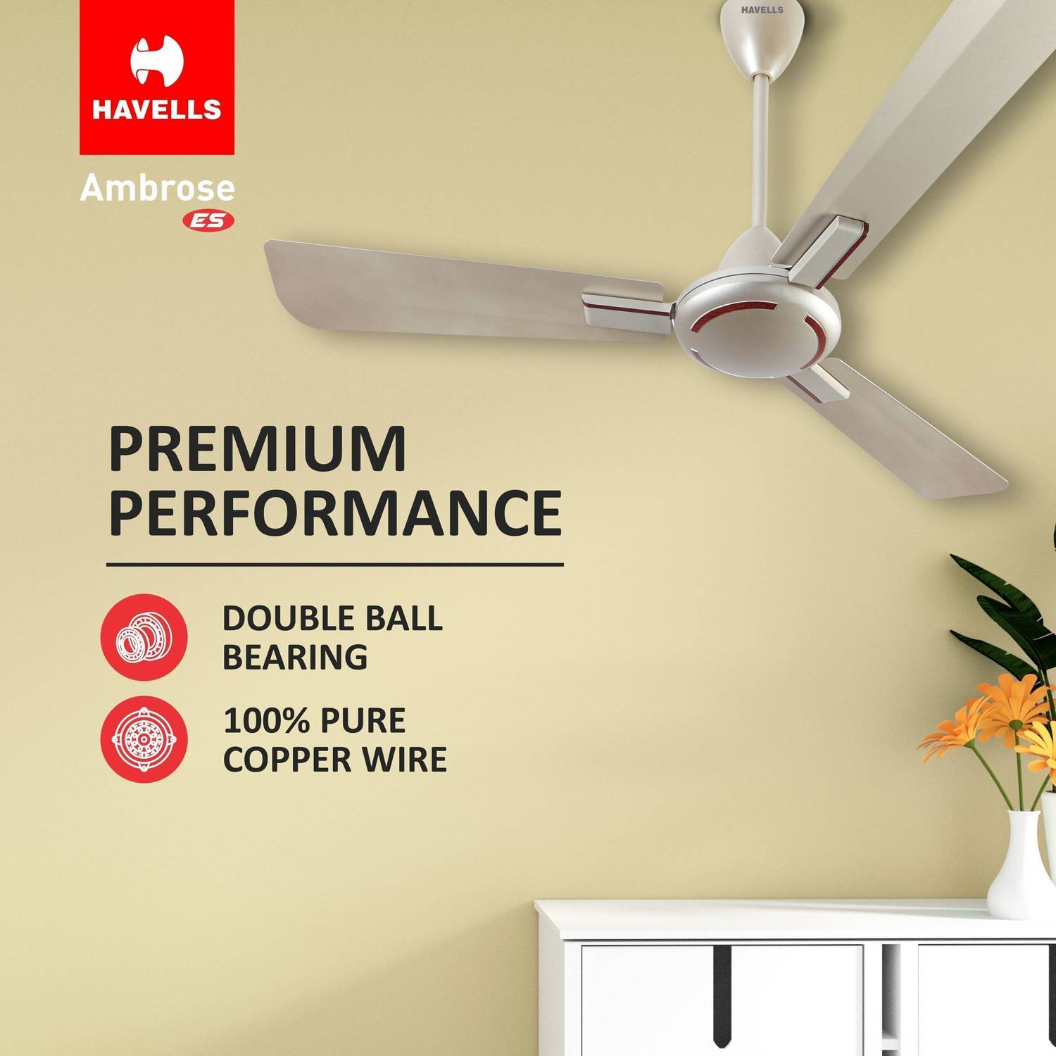 Havells Ambrose HS 1200 mm Ceiling Fan - Image 5