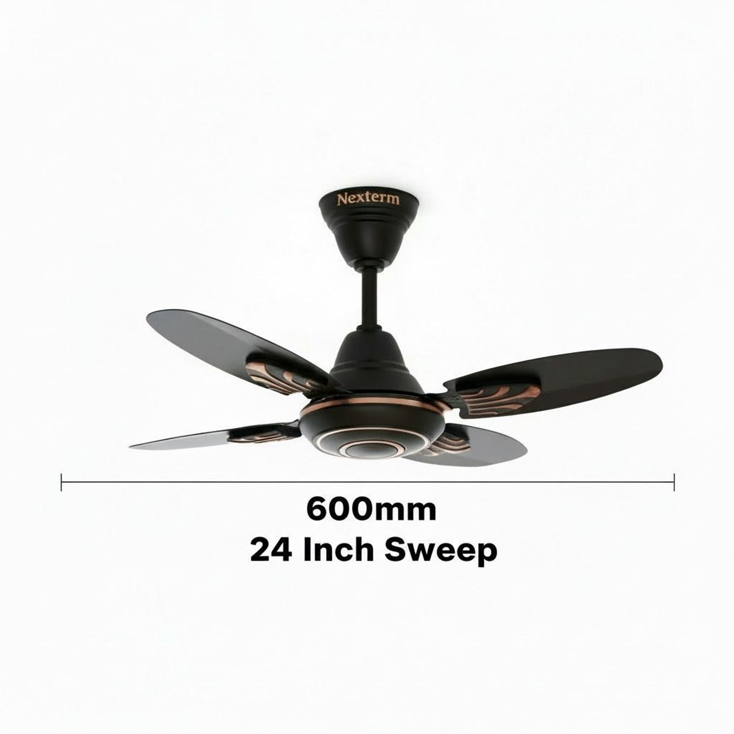 Image of Nexterm FAN Brawon gold-01 with 2 Year Warranty Anti Rust, High Air Delivery 600 mm Ceiling Fan