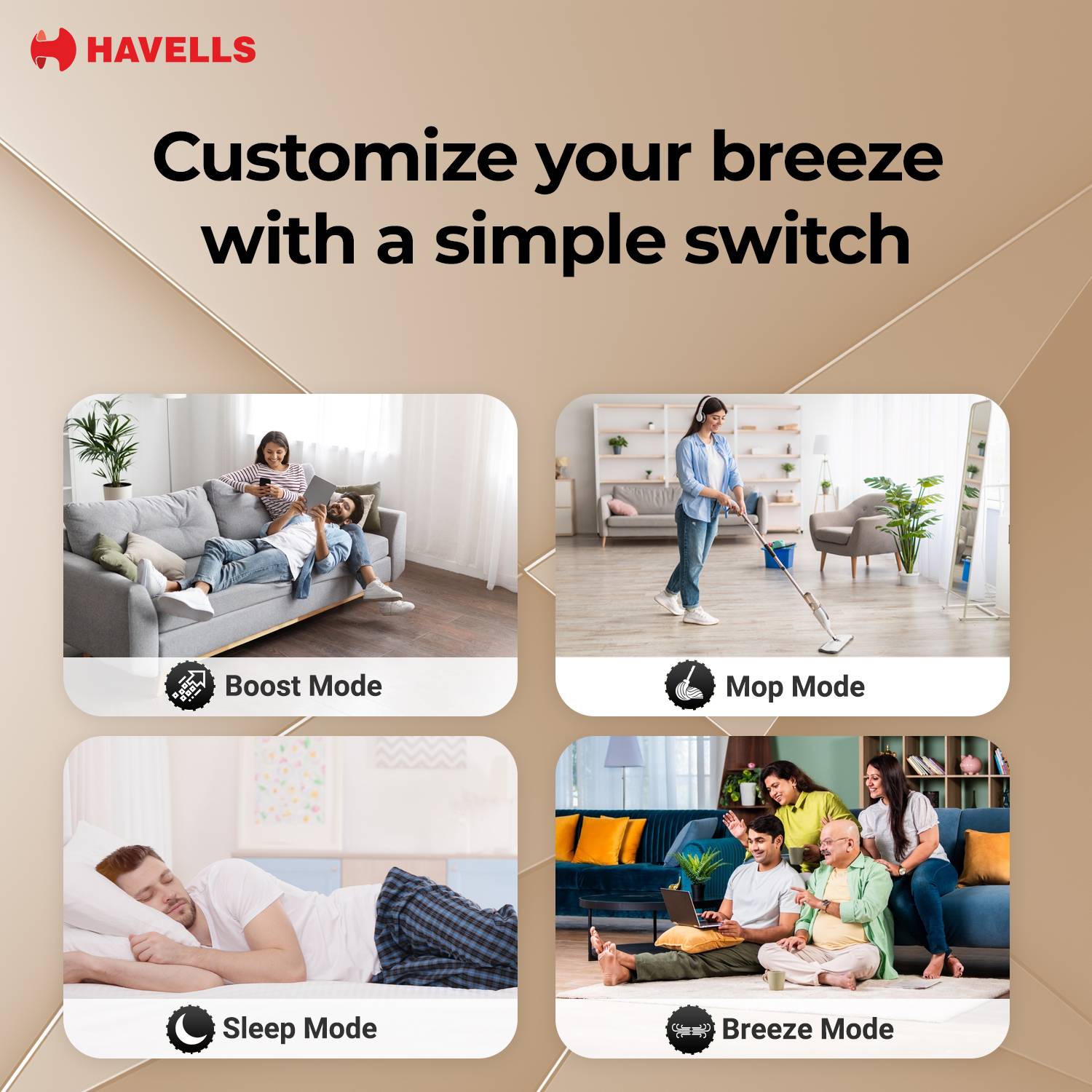 HAVELLS FAB ULED 1200 mm Ceiling Fan - Image 5