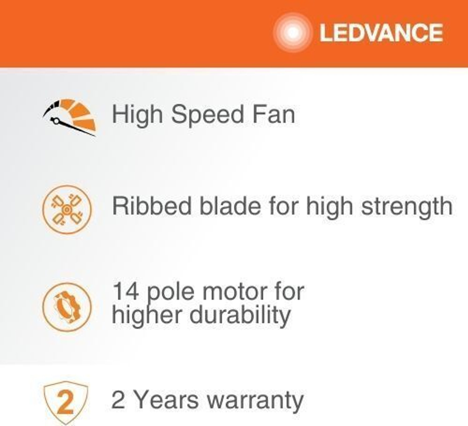 Image of ledvance CEILING FAN AERO MASTER ECO with 2 Year Warranty Energy Saving 1200 mm Ceiling Fan