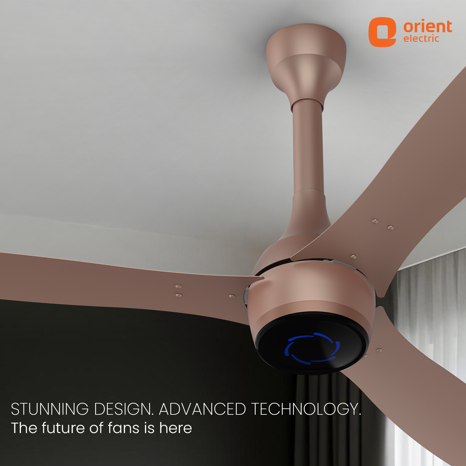 Image of Orient Electric Aeon VC H with 5 Year Warranty BLDC Motor with Remote, High Air Delivery, IoT Enabled, With LED Indicators 1200 mm Ceiling Fan