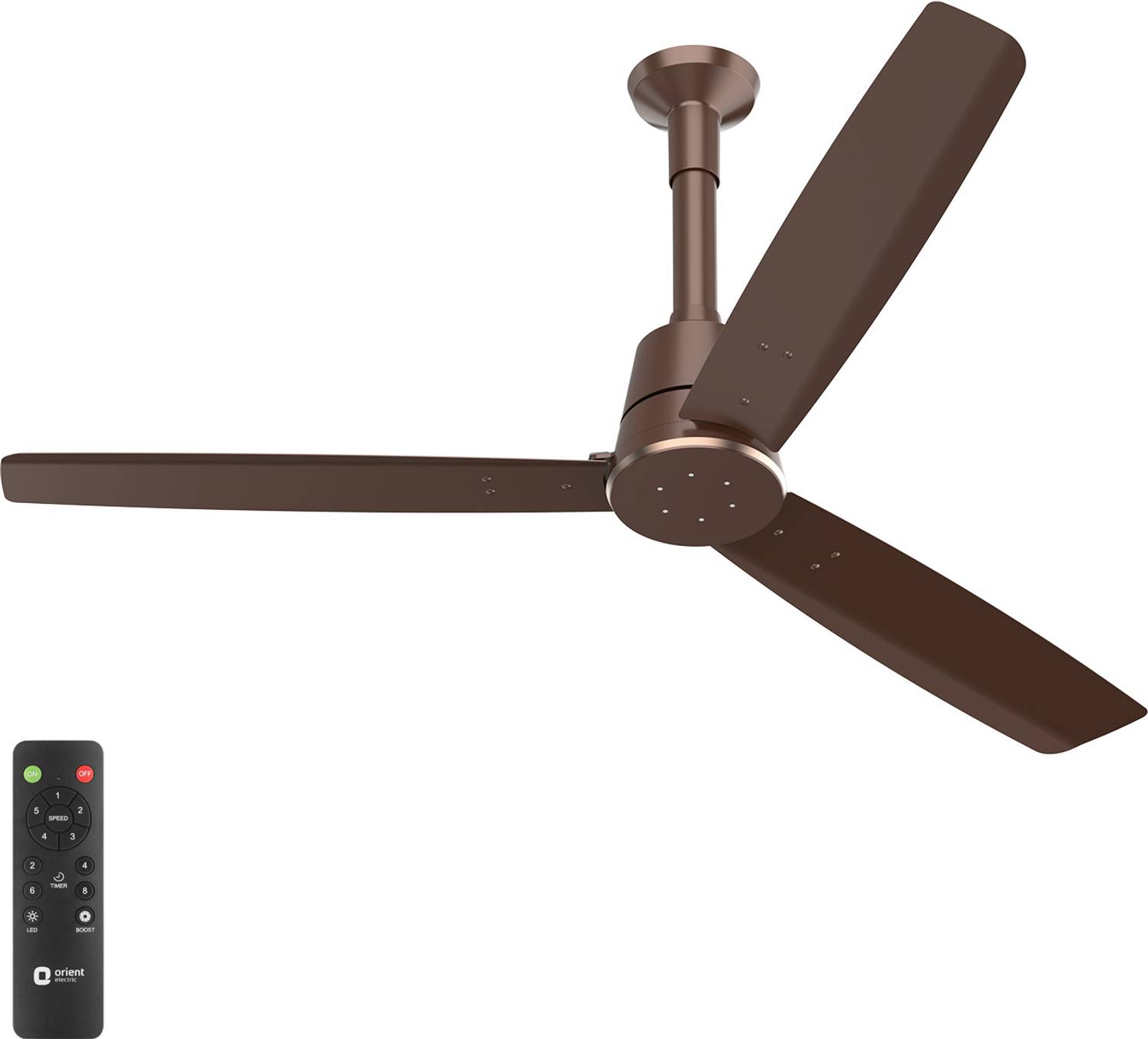 Orient Electric Proton BLDC| LED Speed Indicator Lights |BEE 5 Star Rated| Superior Air Delivery with 3 Year Warranty BLDC Motor with Remote 1200 mm Ceiling Fan