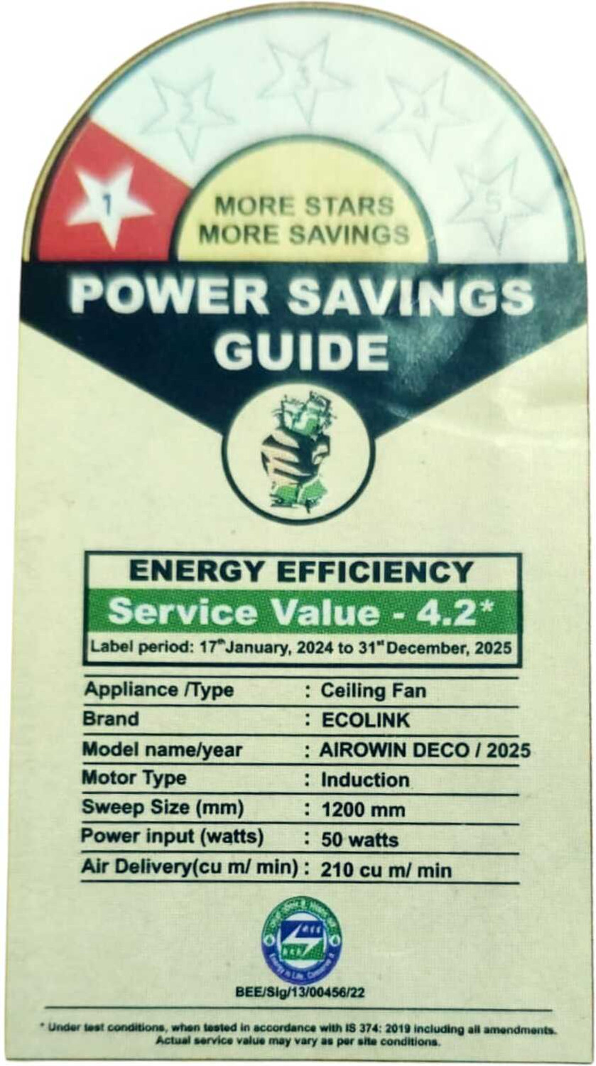 Image of PHILIPS Eco Link Airowin Deco 8721103009401 with 24 Months Warranty 1200 mm Ceiling Fan