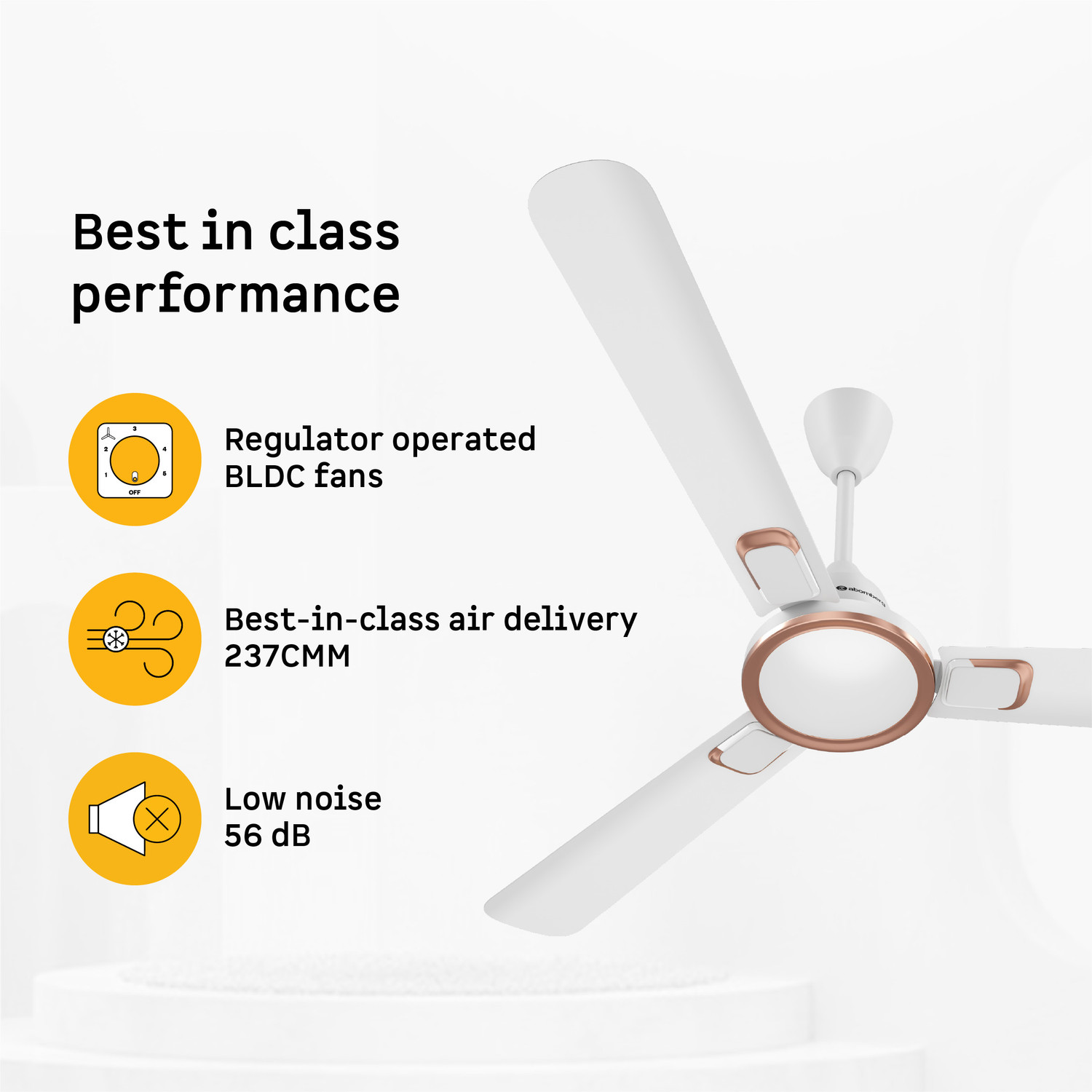 Image of Atomberg Erica Signature|Newly Launched|Regulator Operated|Advance air+ technology| with 3 Year Warranty BLDC Motor 1230 mm Ceiling Fan