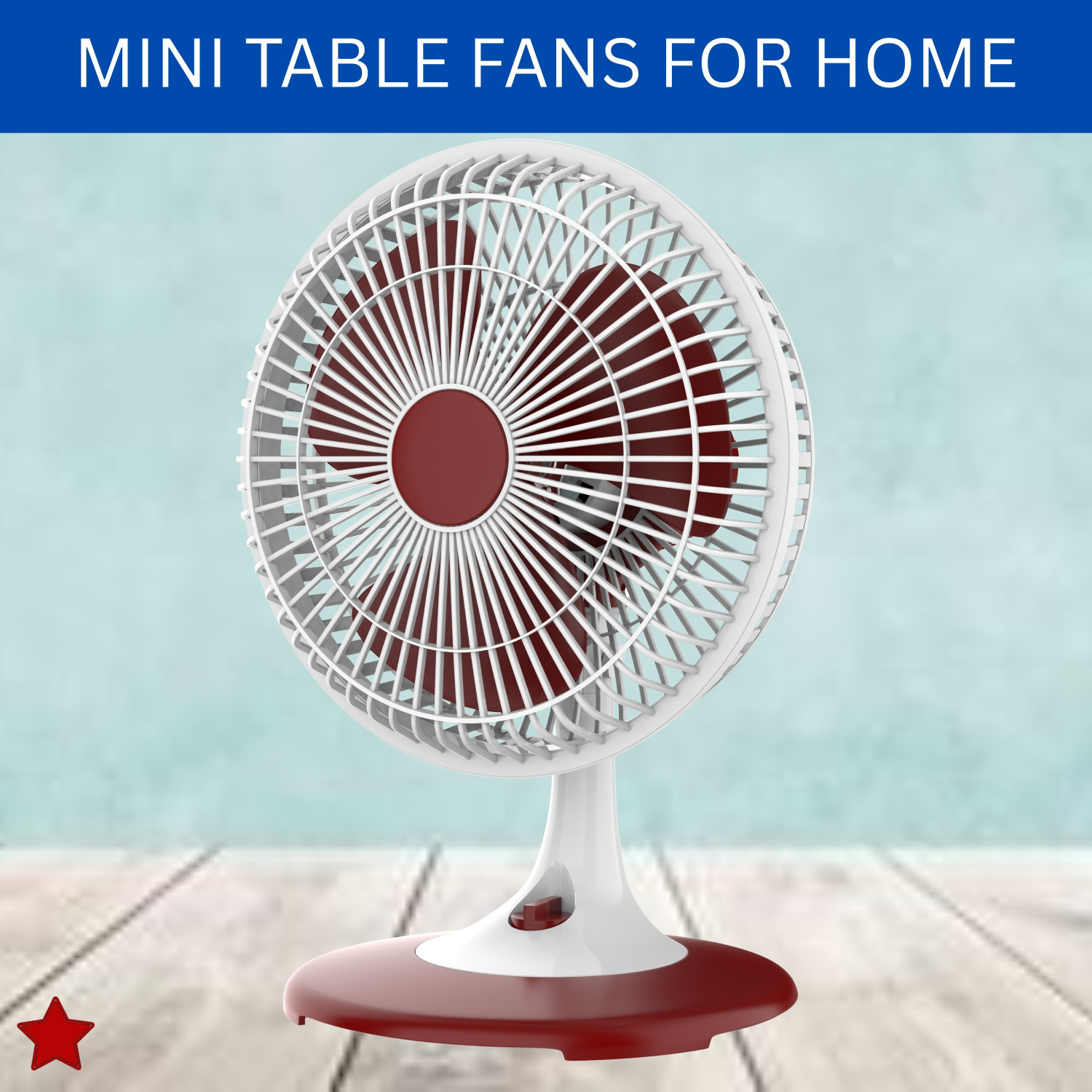 Image of SACRO 300mm(12Inch.) Mini AC Cooler Fan, Small Evaporative Air Table Fan For HomeZ411 Silent Operation 300 mm Table Fan