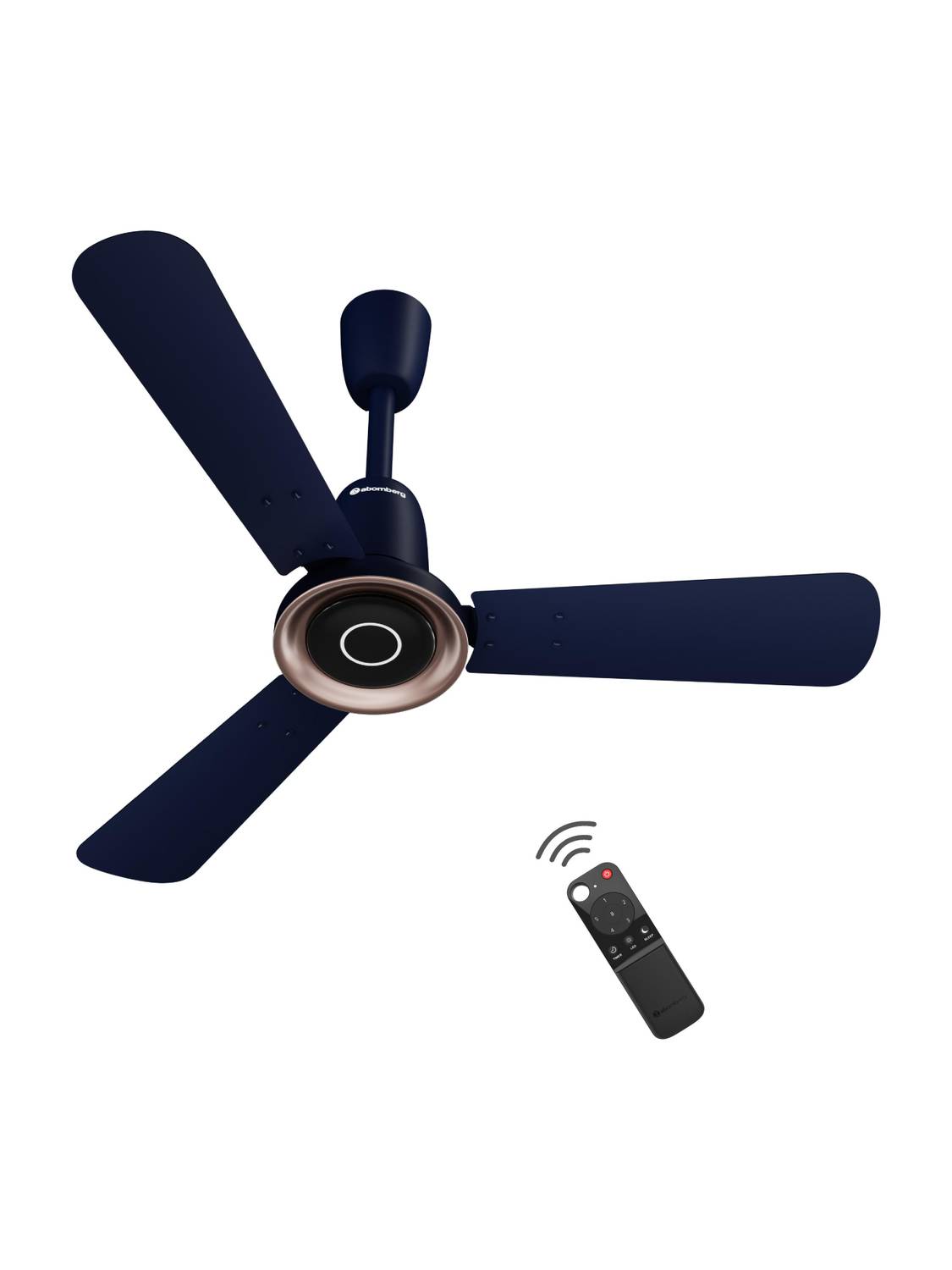 Atomberg Studio Nexus Smart |Voice Control|Moonbeam Light|Metallic Ring|High Air Flow with 3 Year Warranty BLDC Motor with Remote 900 mm Ceiling Fan