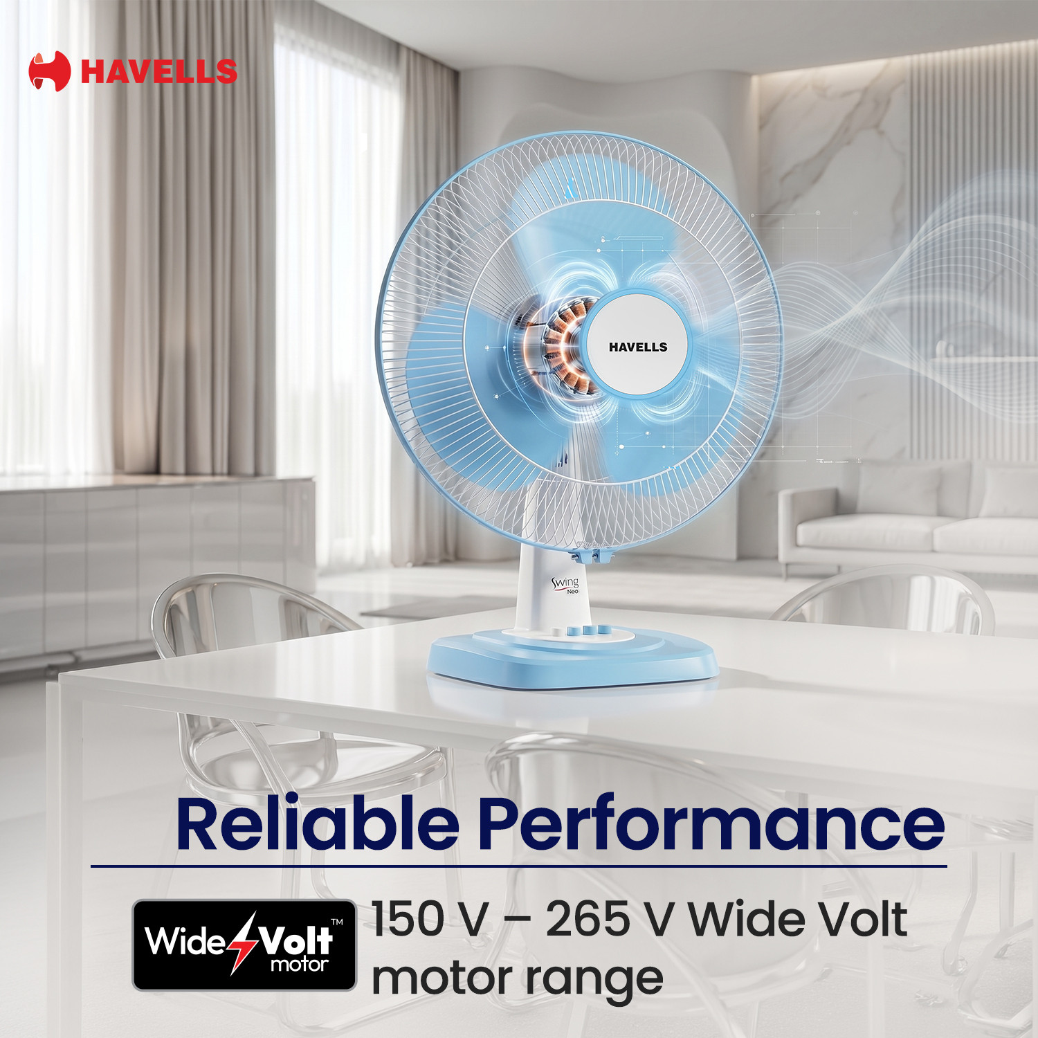 Image of HAVELLS Swing Neo with 2 Year Warranty Ultra High Speed 400 mm Table Fan