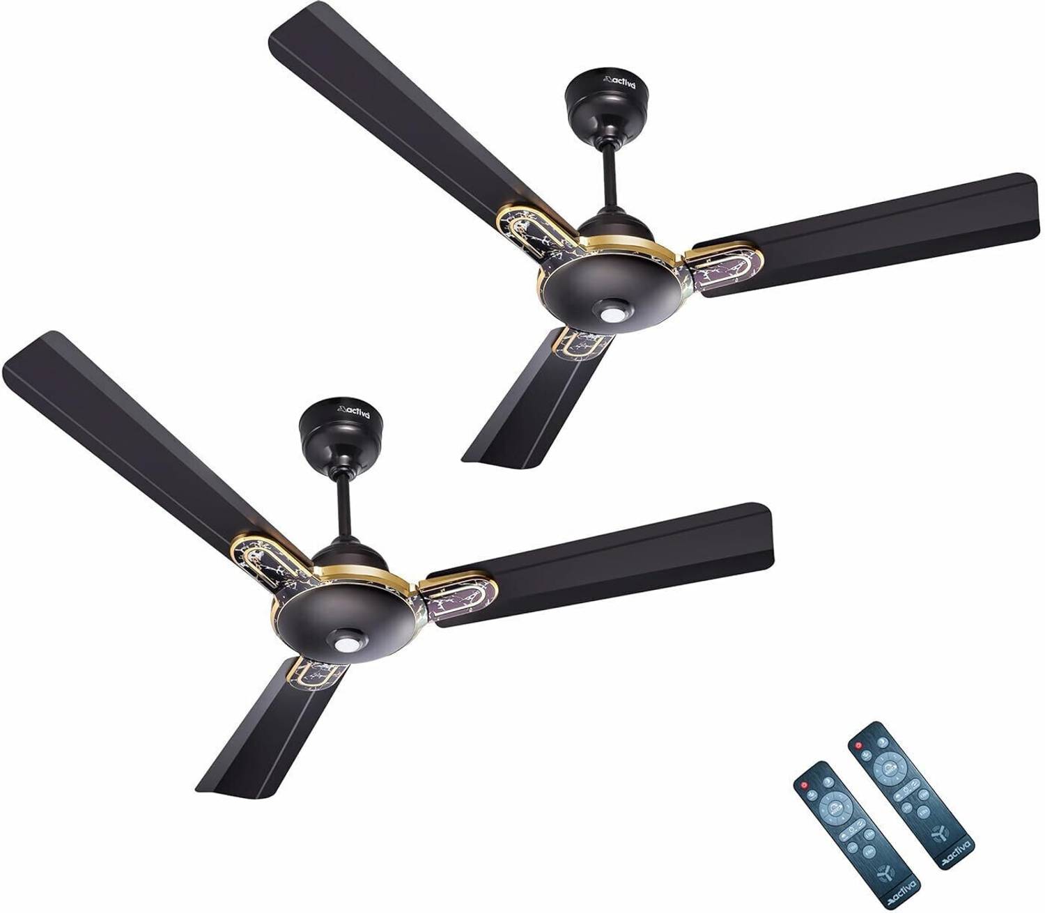 ACTIVA BLDC ENERGIA PREMIUM | Remote Control | LED Light | Energy Saving | Anti Dust with 5 Year Warranty BLDC Motor with Remote 1200 mm Ceiling Fan