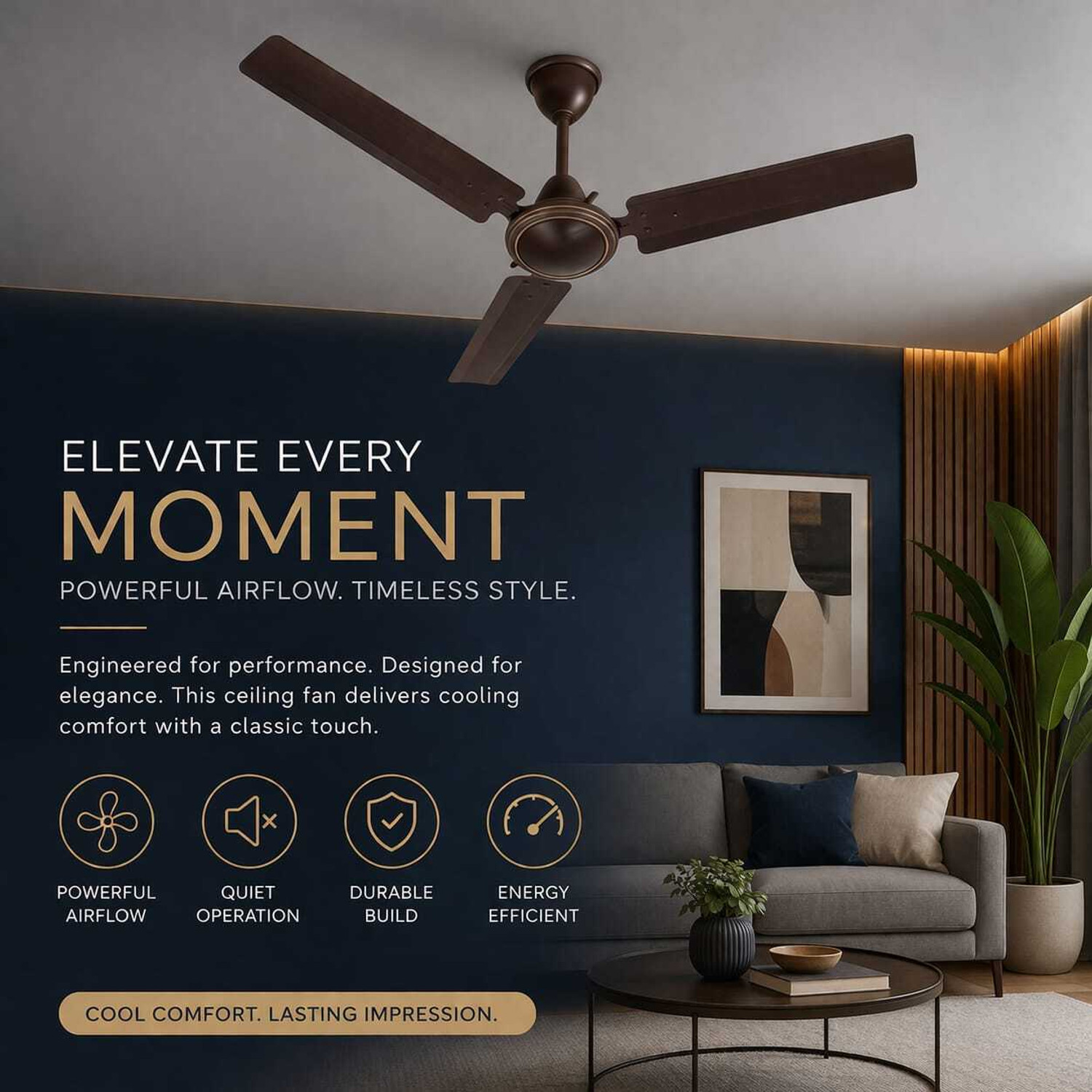 Image of fortuner Cool Air-32 with 1 Year Warranty 1200 mm Ceiling Fan