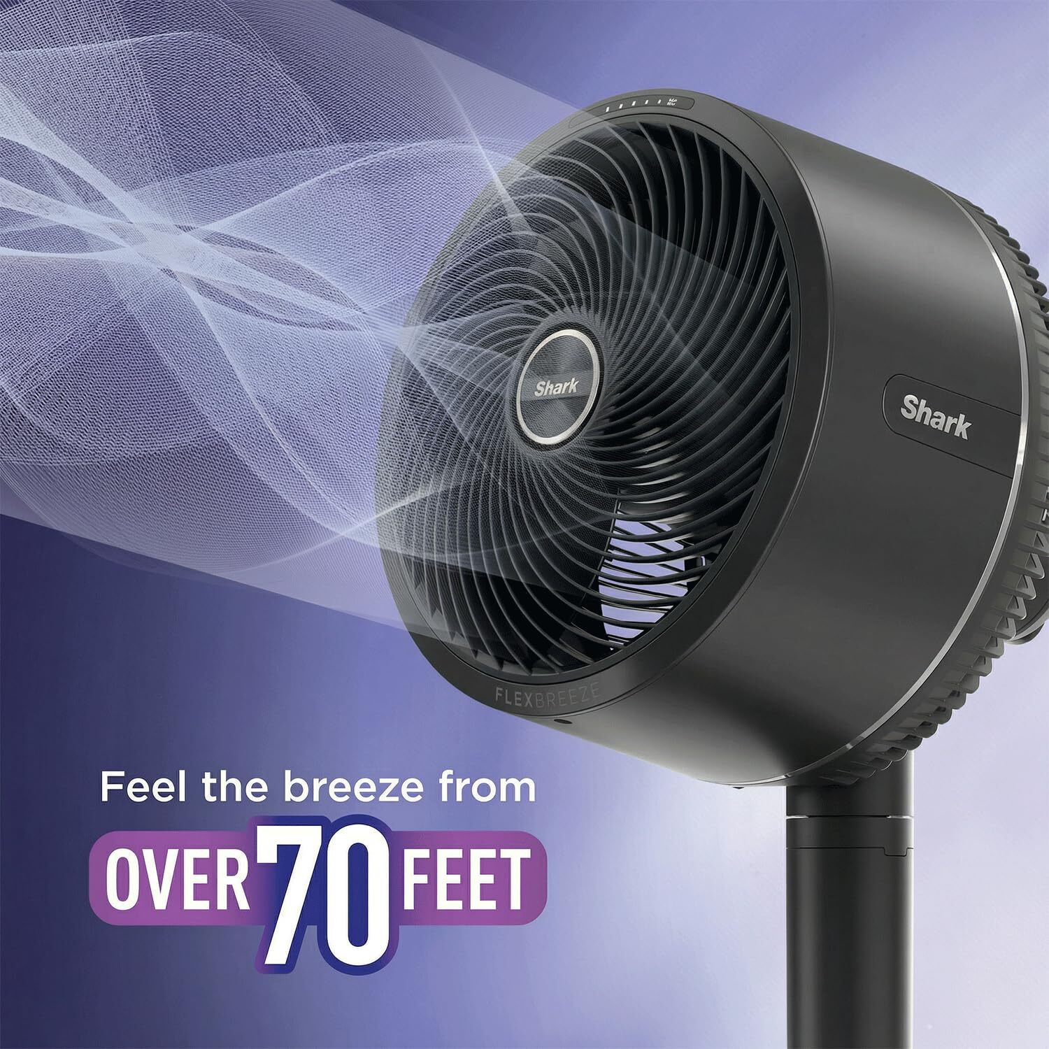 Image of Shark FlexBreeze Cordless Table & Pedestal Fan | 24Hrs Battery | 70 ft Air Throw with 2 Year Warranty BLDC Motor with Remote, High Air Delivery, Remote Controlled, Silent Operation 304 mm Pedestal Fan