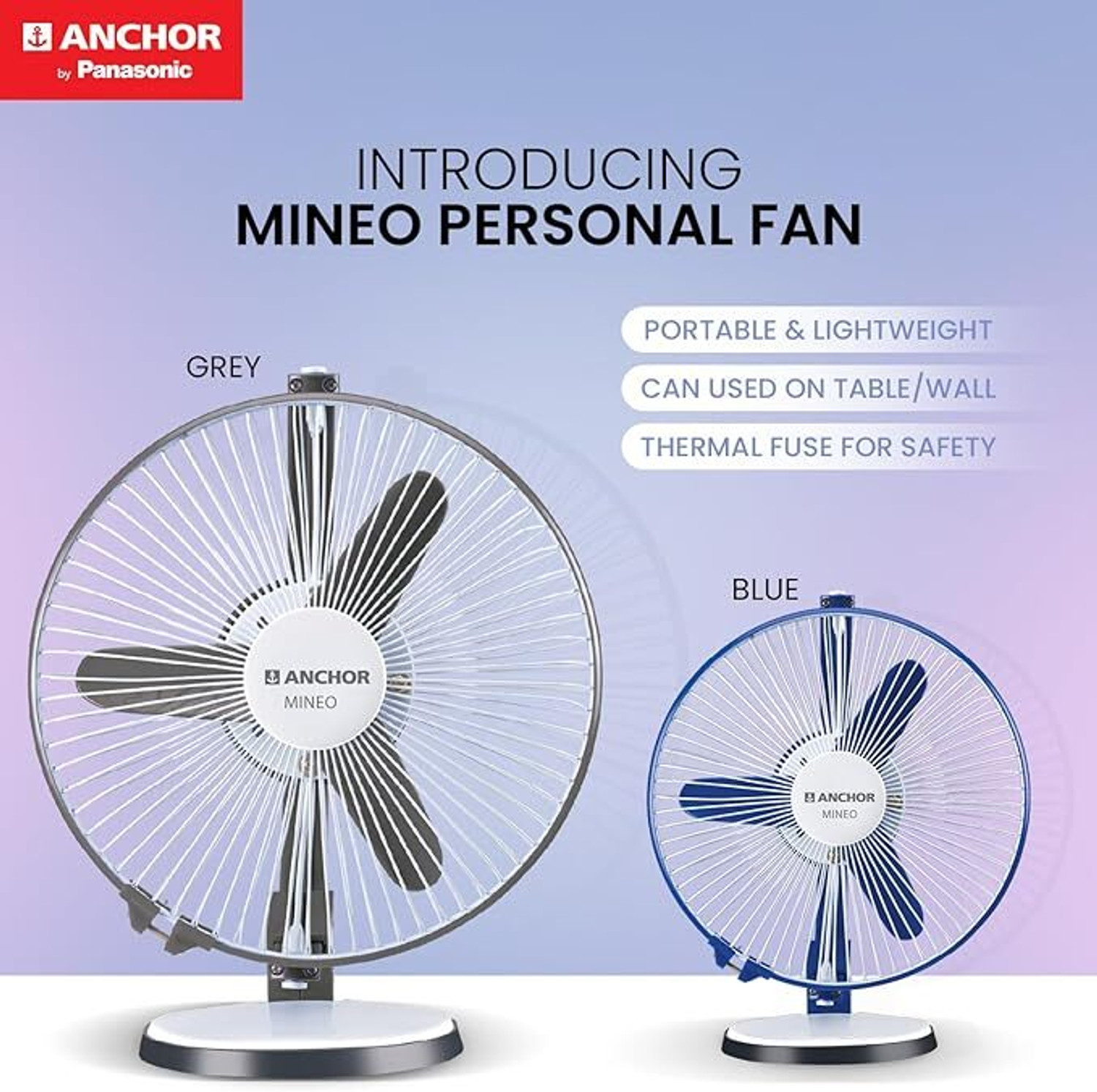 Image of Panasonic MINEO 14002BU with 24 Months Warranty Ultra High Speed 230 mm Table Fan