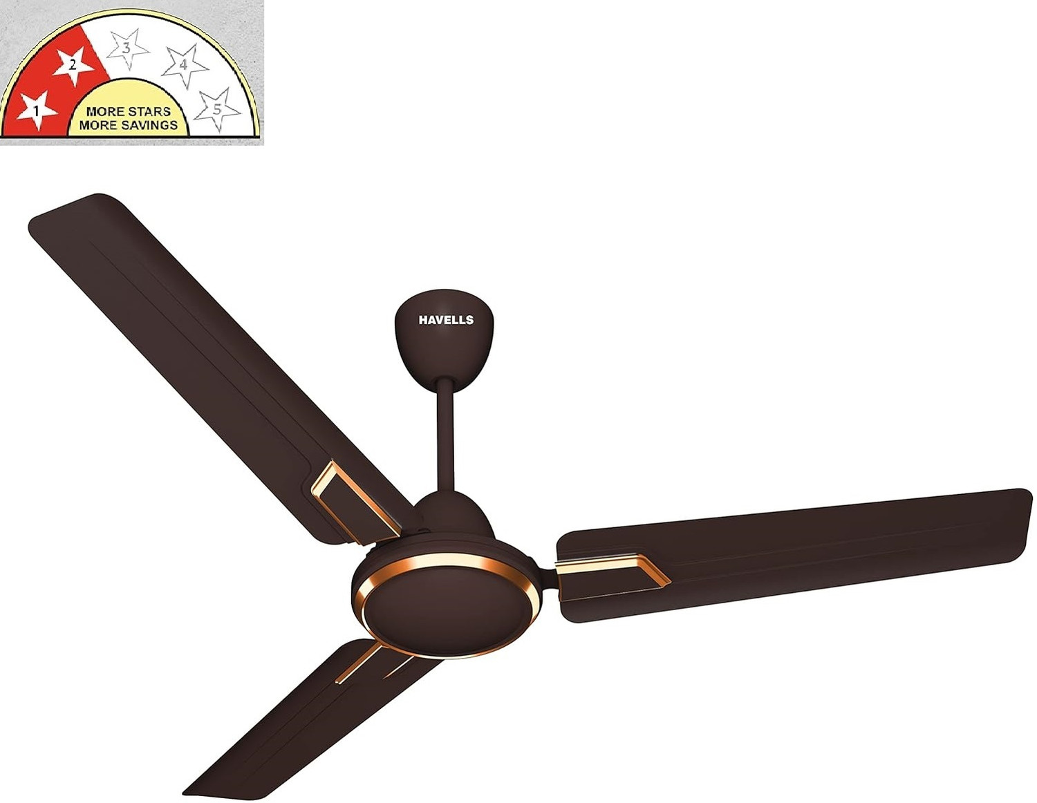 Image of HAVELLS Andria Energy Savingn,Corded Electric,art deco, with 2 Year Warranty 1200 mm Ceiling Fan