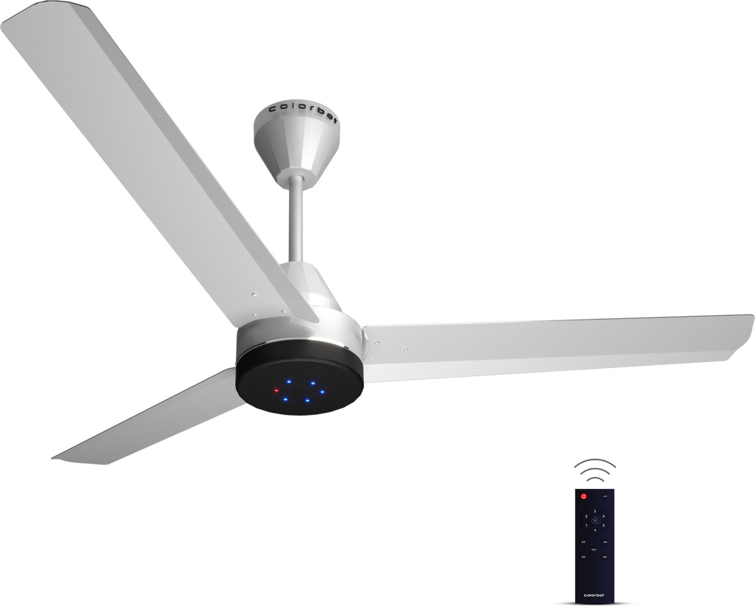 Image of Colorbot Stella BLDC Remote Controlled|Highspeed|LED| Reverse Mode| AeroQuiet+ Technolog with 4 Year Warranty BLDC Motor with Remote, With LED Indicators 1200 mm Ceiling Fan
