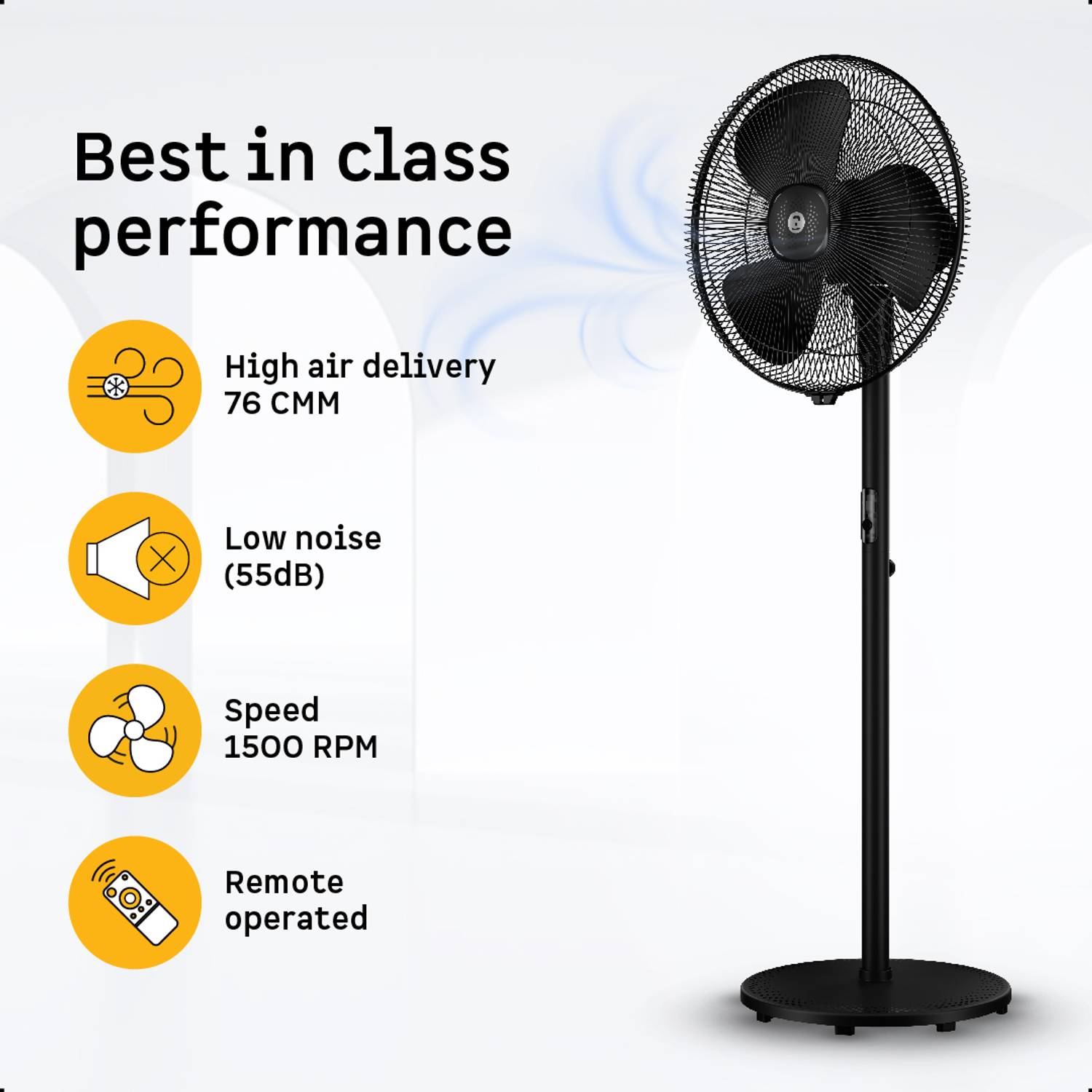 Atomberg RenesaSilent 400mm Pedestal Fan - Image 4