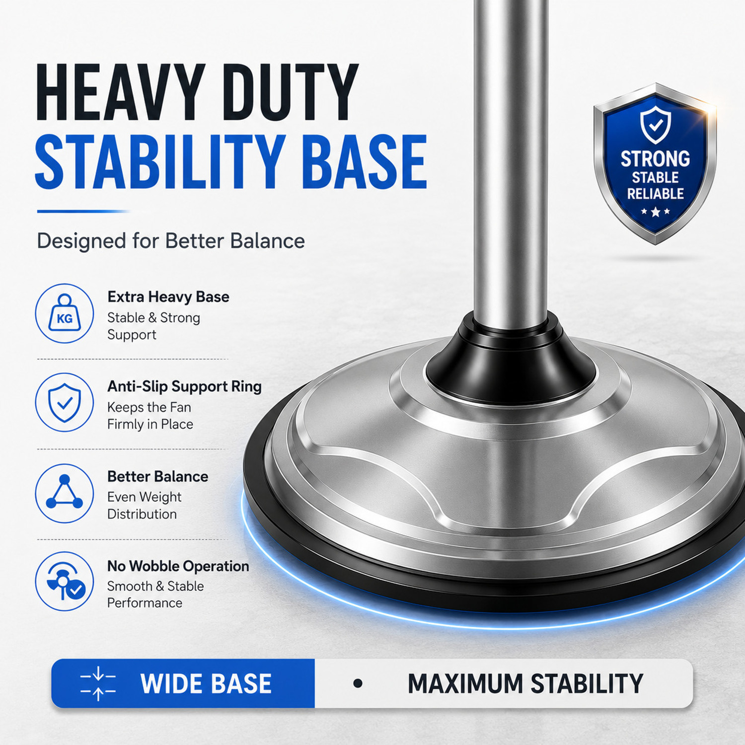 Image of Flipkart SmartBuy Falcon Signature with 2 Year Warranty High Air Delivery, Ultra High Speed 400 mm Pedestal Fan