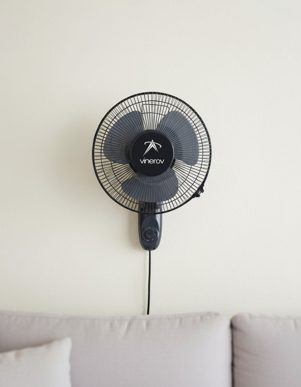 Image of Vinerov Knight 12 inch HS | 90 Oscillation | 45 Tilt Support | 2200+ RPM with 1 Year Warranty Ultra High Speed 300 mm Wall Fan