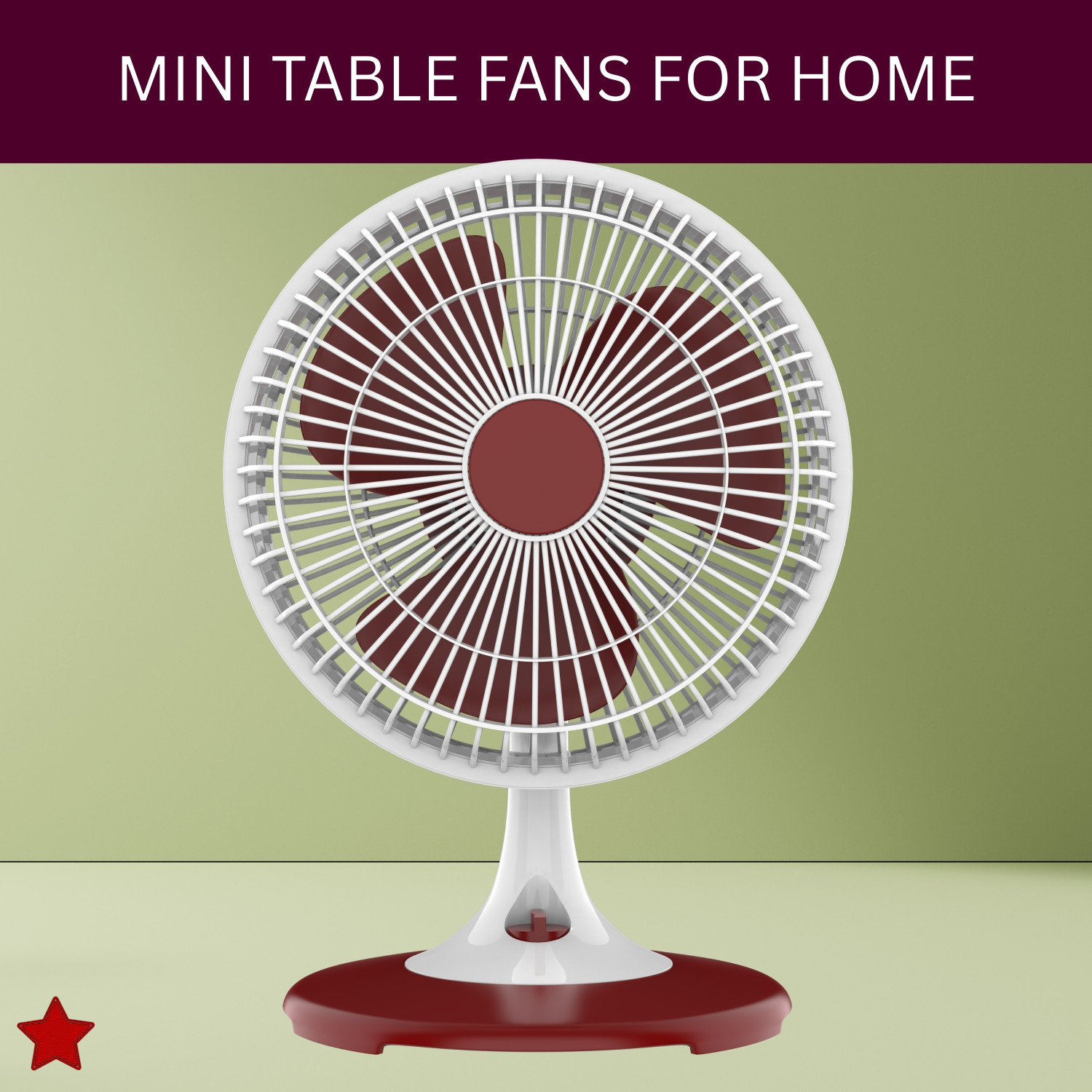 Image of Clairbell 300mm(12Inch.) Mini AC Cooler Fan, Small Evaporative Air Table Fan For HomeC19 Silent Operation 300 mm Table Fan