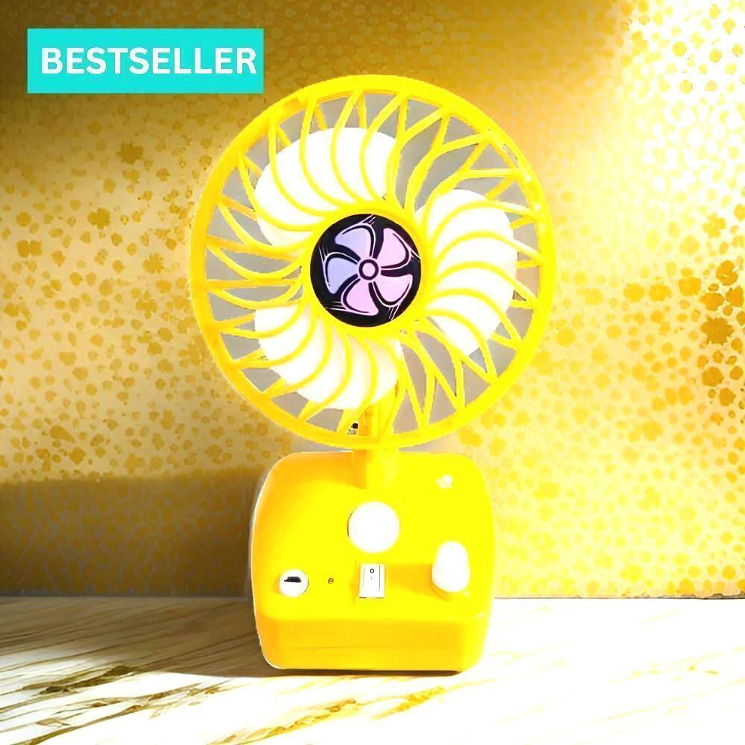 Image of HARIS STORE Summer Fan (Portable Hand Fan) with Rechargeable For Home /Office /TravelG387 with 1 Year Warranty 1000 mm Pedestal Fan
