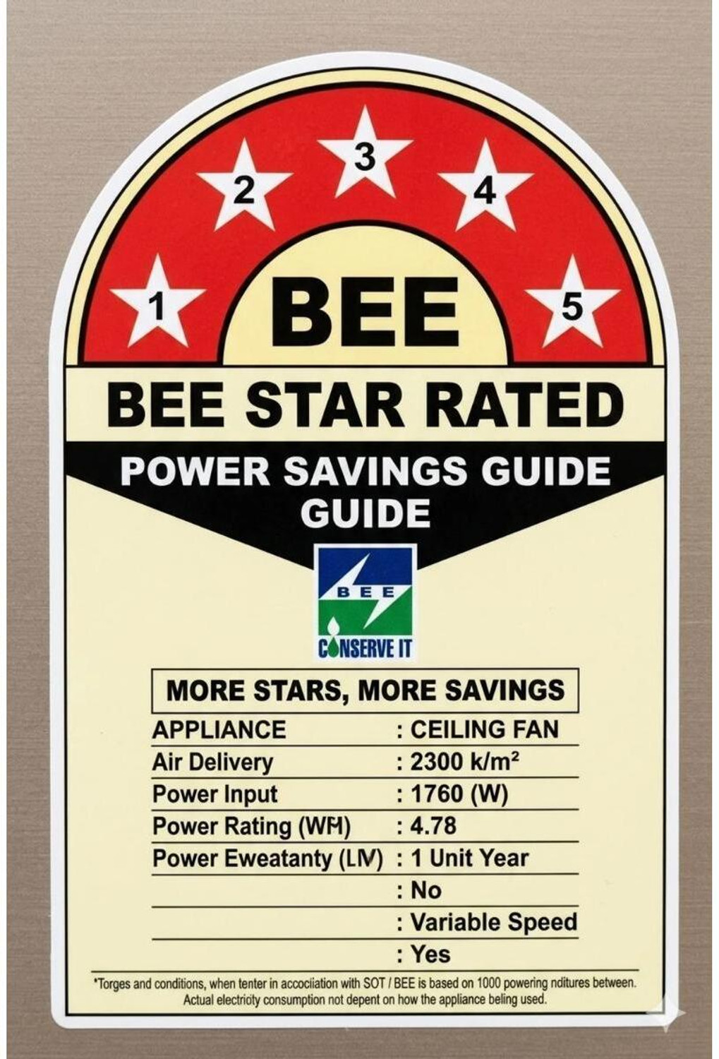 Image of fortuner Ceilling fan-011 with 1 Year Warranty Anti Dust 1200 mm Ceiling Fan