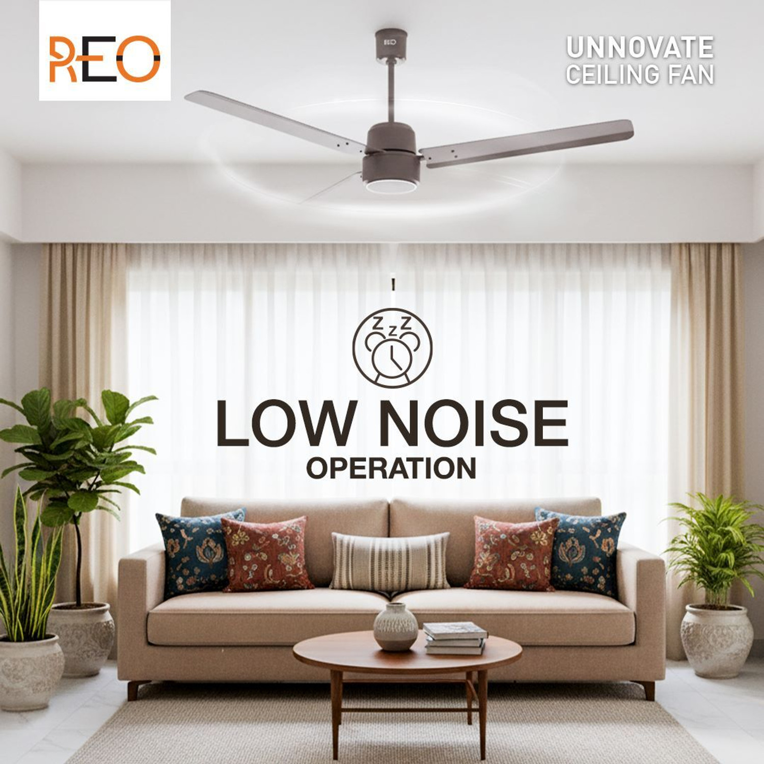 Image of Reo by Havells Unnovate|Remote Controlled|Reverse Rotation Mode| Timer Setting| Low Noise with 2 Year Warranty BLDC Motor 1200 mm Ceiling Fan