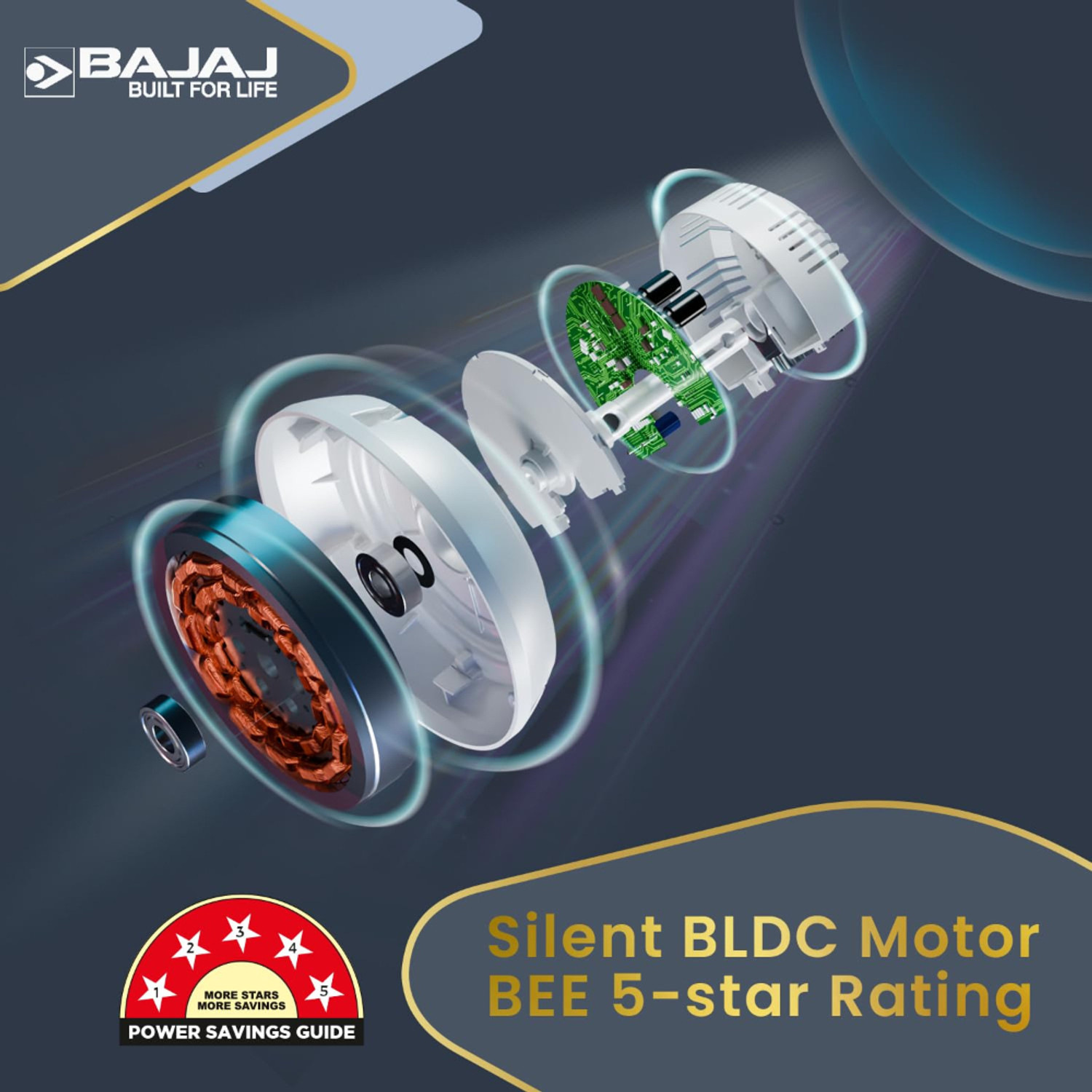 Image of BAJAJ Frore Turbo with 2 Year Warranty BLDC Motor 1200 mm Ceiling Fan