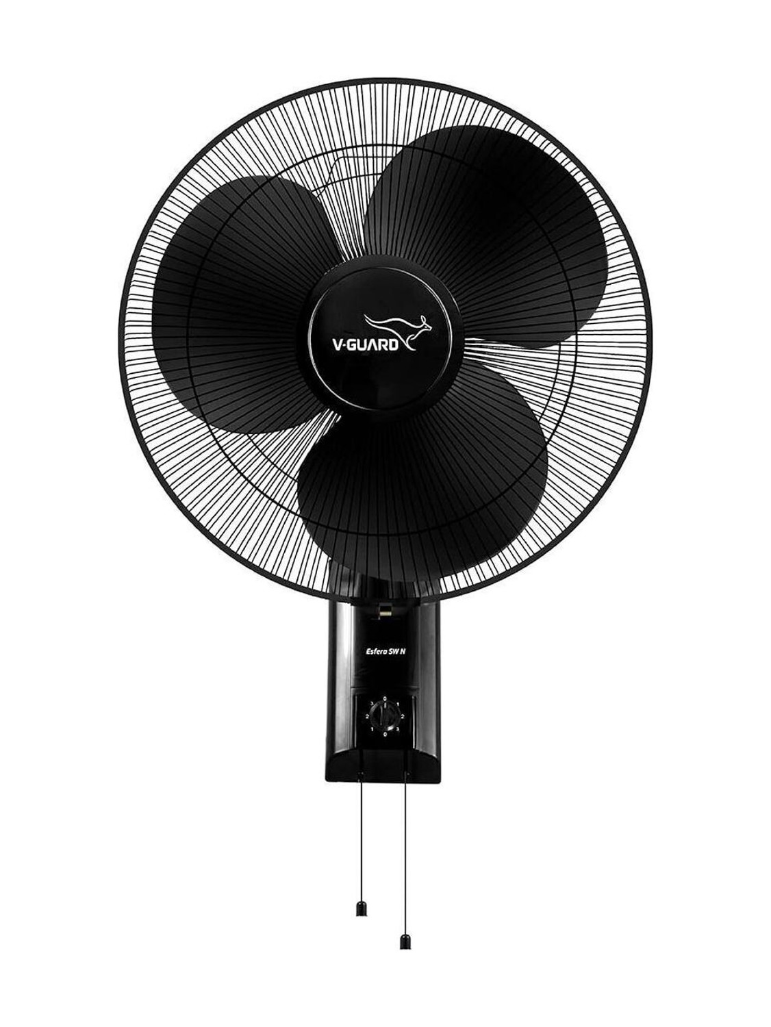 V-Guard Esfera SW N (Black) | High Speed | ABS Body with 2 Year Warranty 400 mm Wall Fan