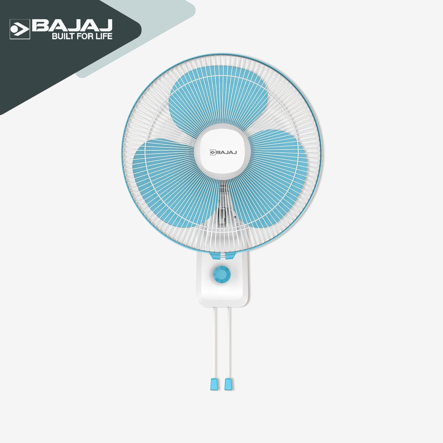 Image of BAJAJ Robusto 400MM Oscillating Wall Fan white with 36 Months Warranty Silent Operation 400 mm Wall Fan