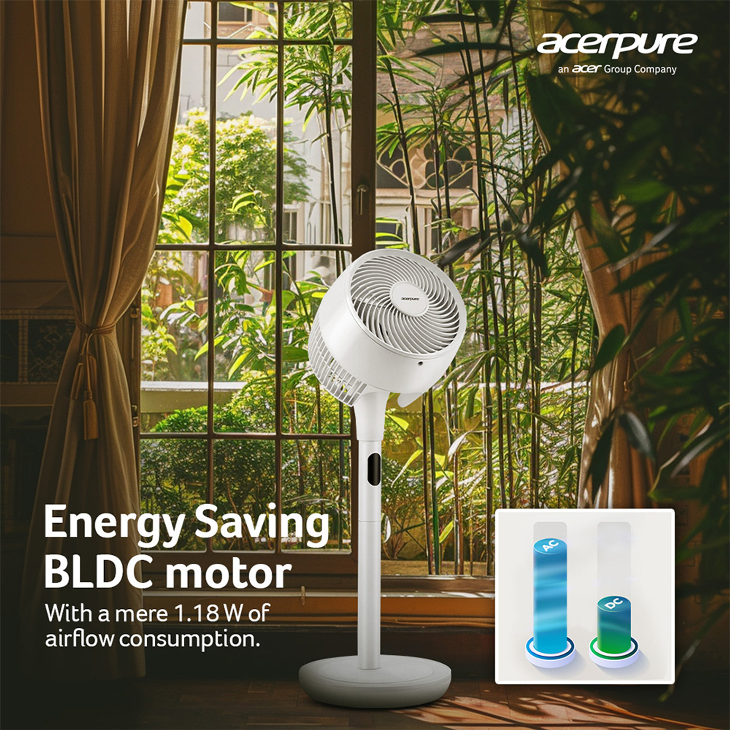 Image of acerpure Cozy with 3 Year Warranty 400 mm Pedestal Fan