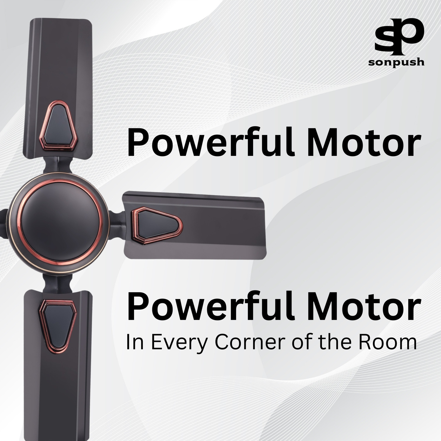 Image of Sonpush GTR+B6 DELEX 2 | 4 Blade with 24 Months Warranty Ultra High Speed 600 mm Ceiling Fan