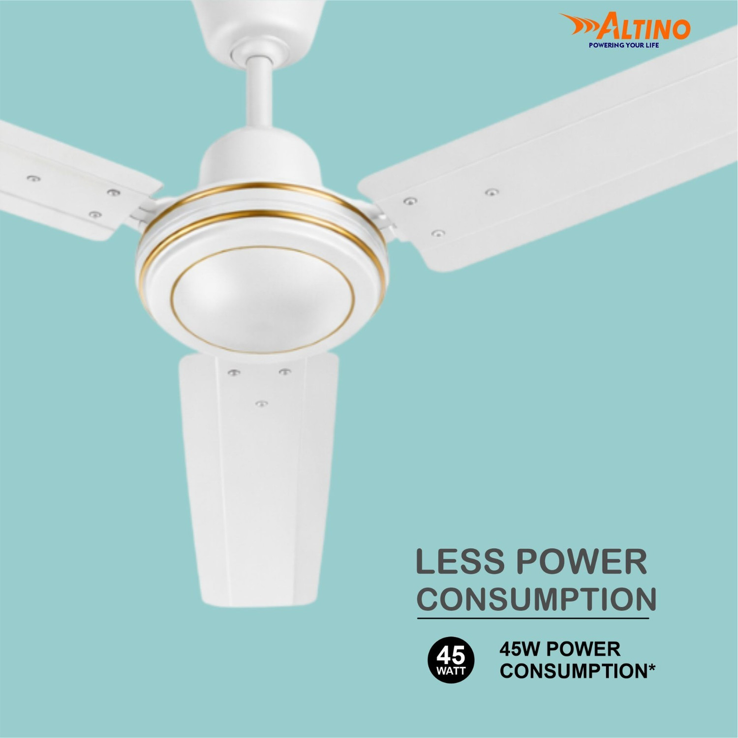 Image of ALTINO TEZZZ White-38 with 2 Year Warranty 1200 mm Ceiling Fan