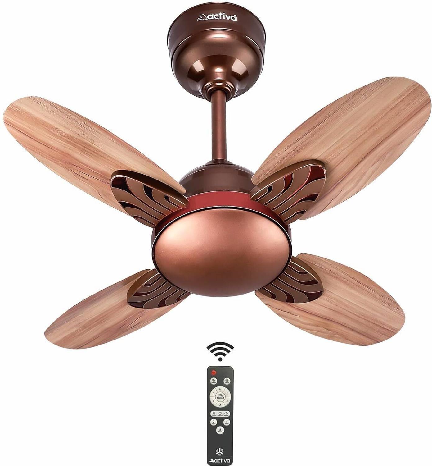 ACTIVA LOTUS | BLDC Motor | Remote Control | 4 Blade | Energy Saving with 5 Year Warranty BLDC Motor with Remote, Remote Controlled, Energy Saving 600 mm Ceiling Fan