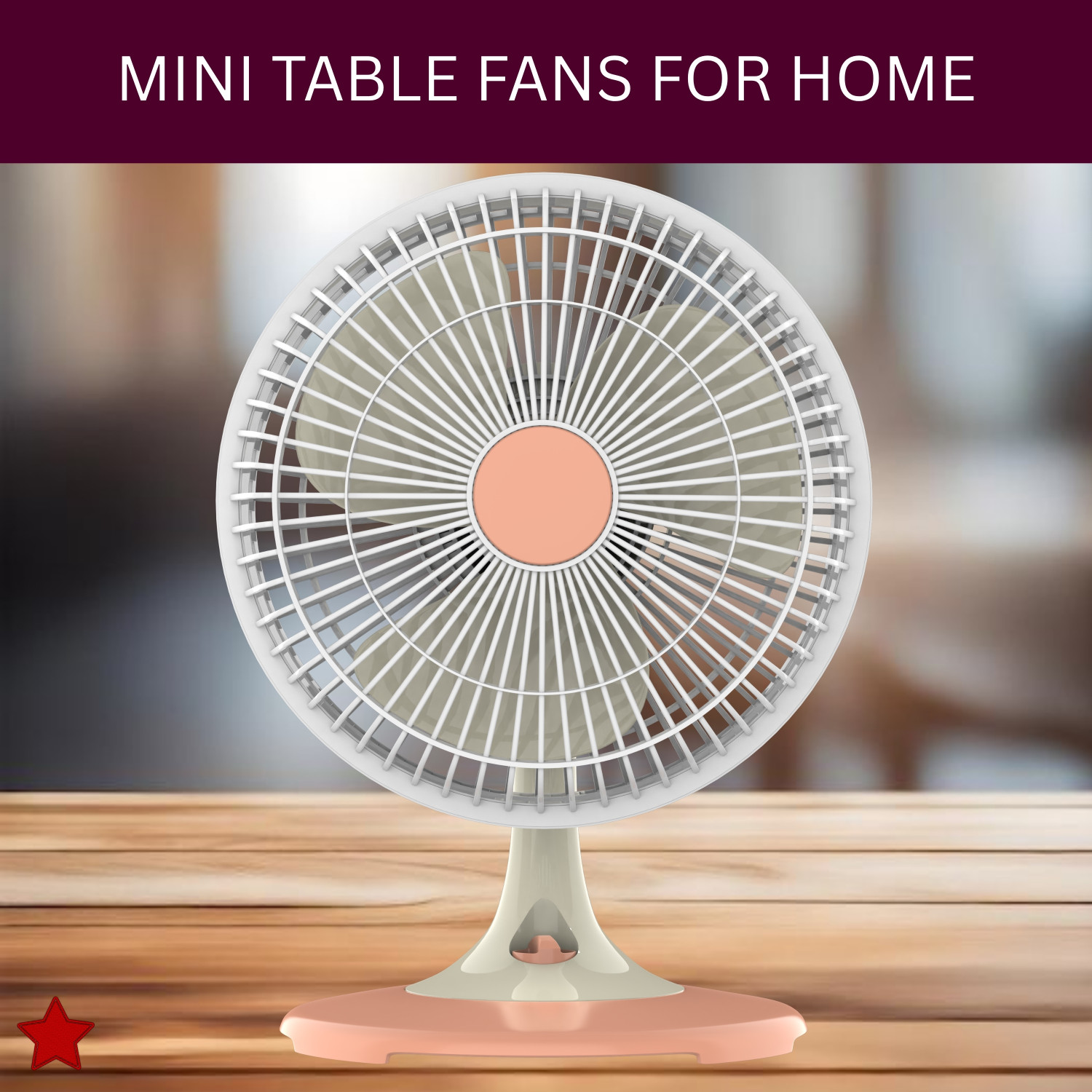 Image of SACRO 300mm(12Inch.) Mini AC Cooler Fan, Small Evaporative Air Table Fan For HomeZ179 Silent Operation 300 mm Table Fan