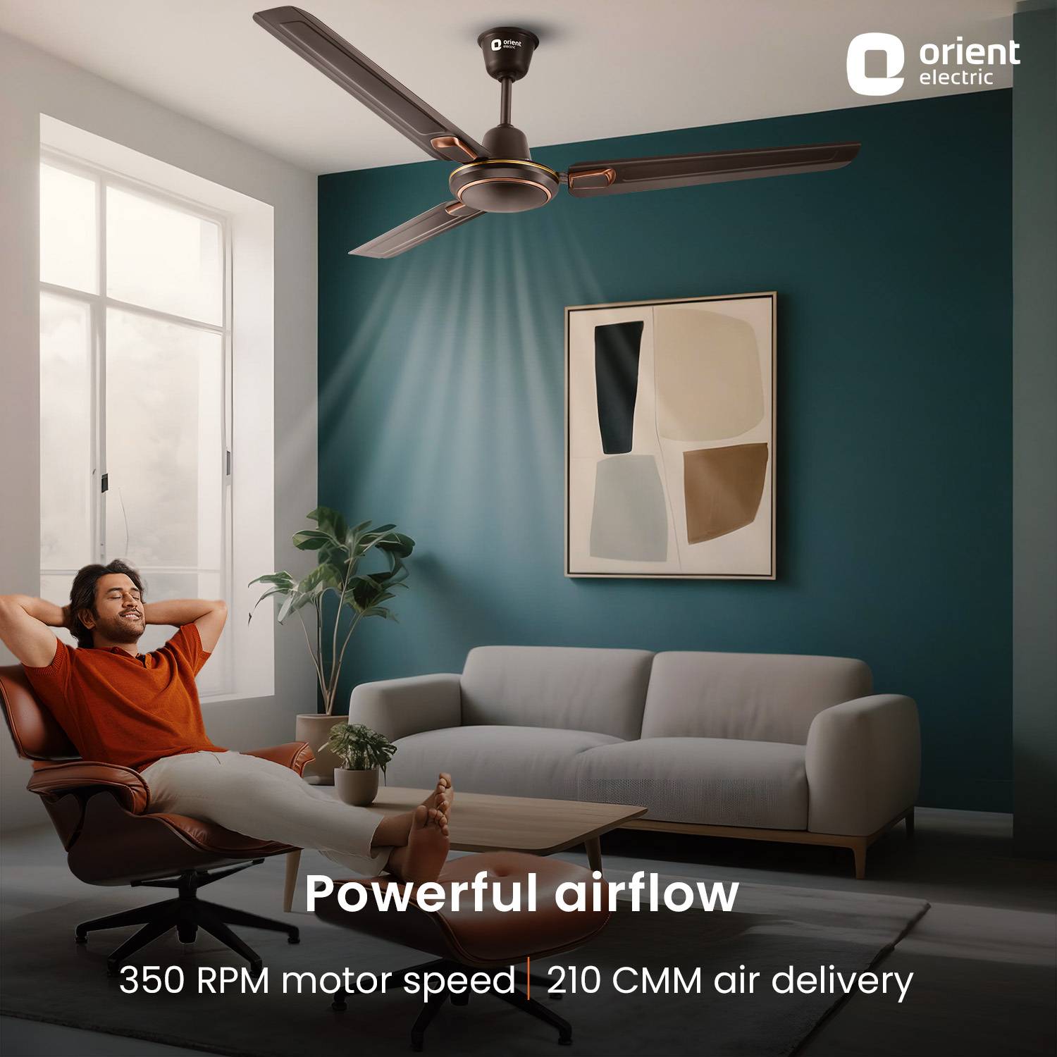 Orient Ujala Air Deco 1200mm Ceiling Fan - Image 3