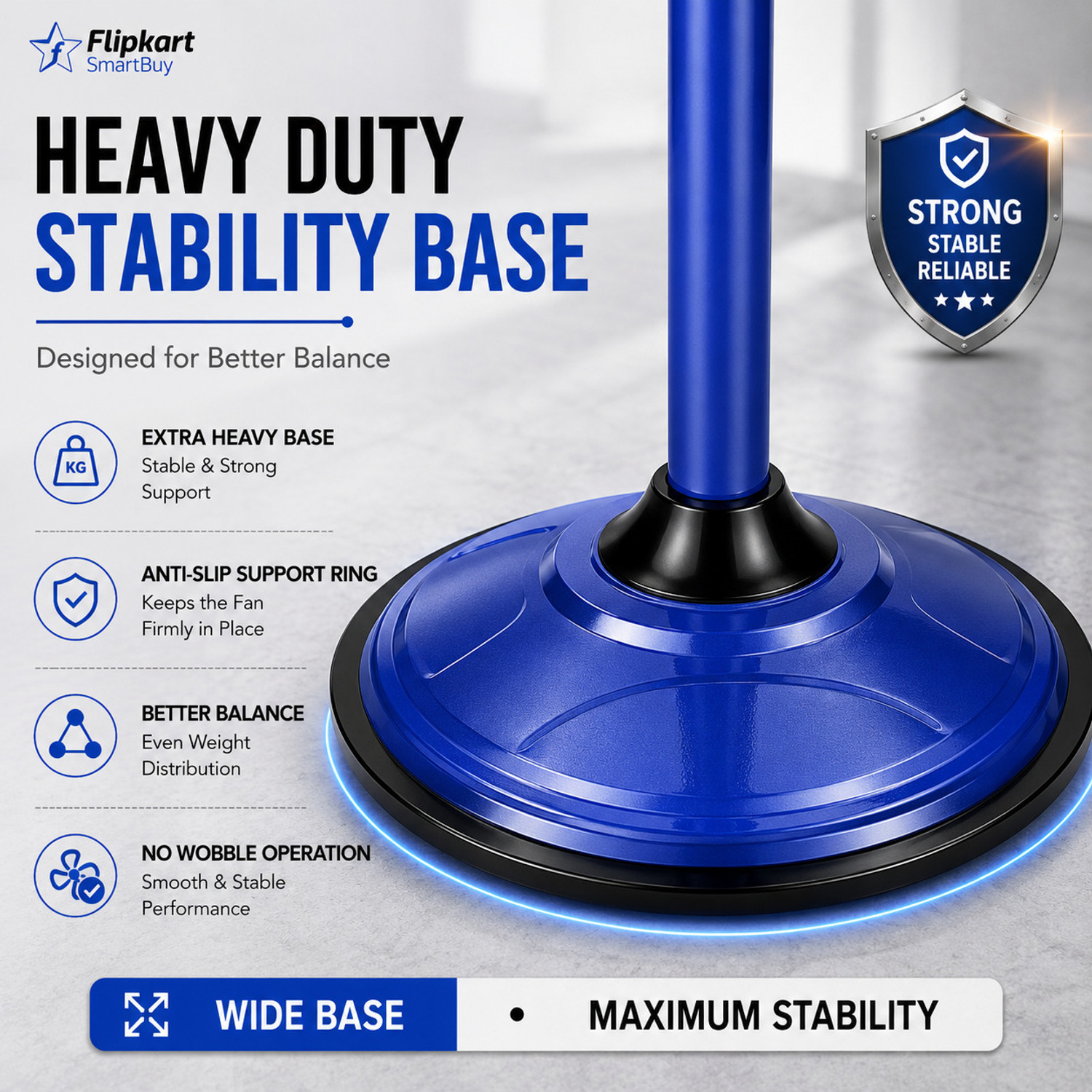 Image of Flipkart SmartBuy Falcon Signature with 2 Year Warranty High Air Delivery, Ultra High Speed 400 mm Pedestal Fan