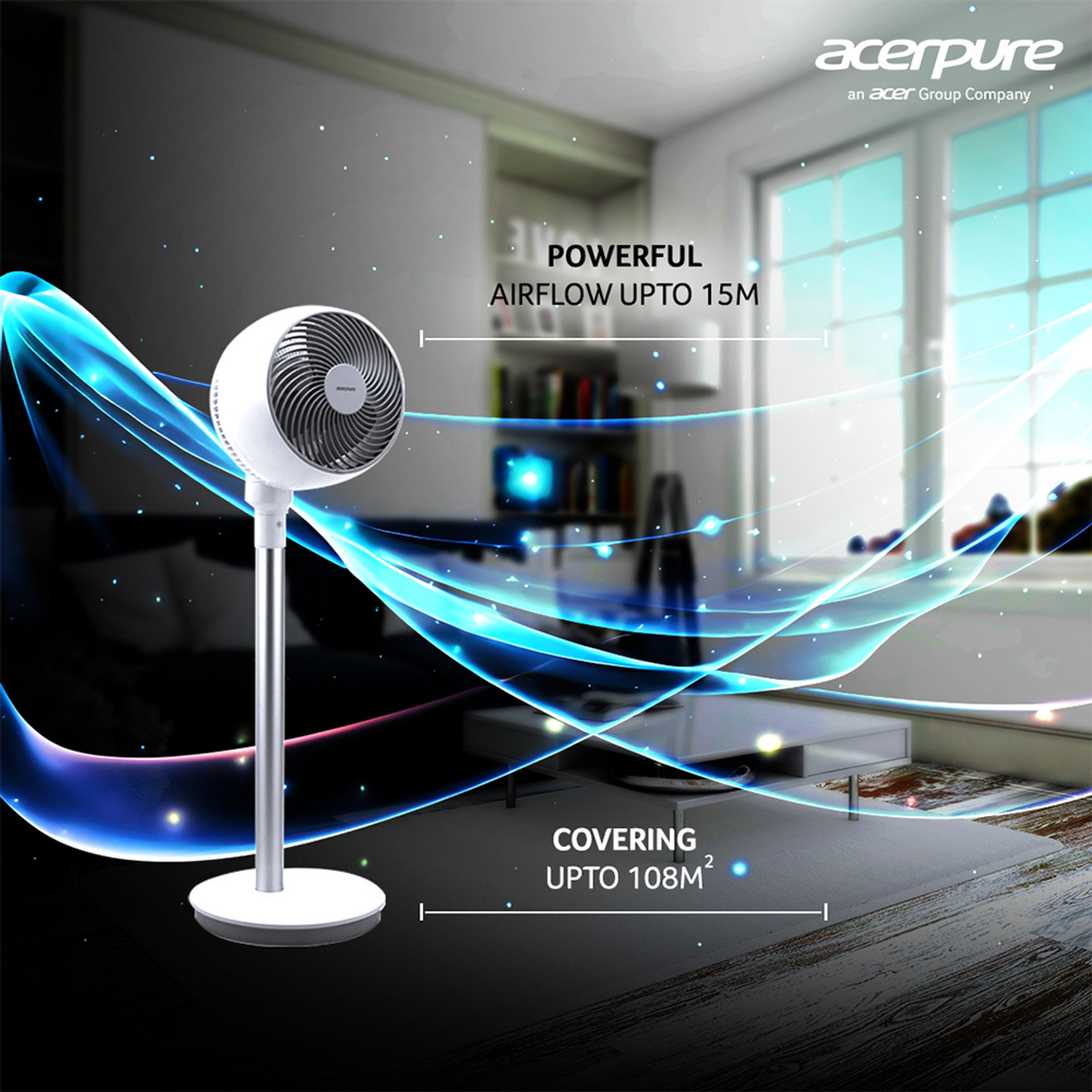 Image of acerpure Cozy with 3 Year Warranty 400 mm Pedestal Fan