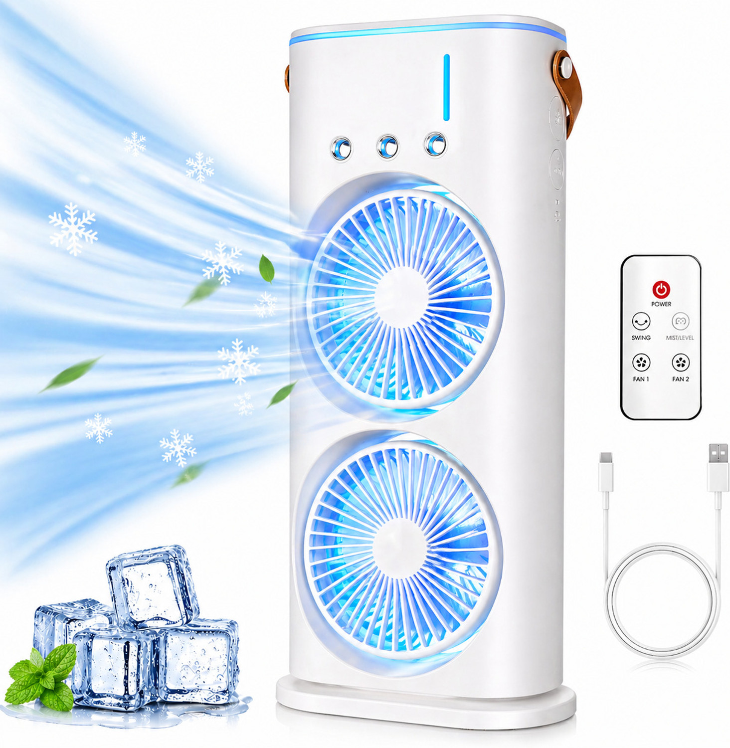 Image of NOORECO DF-M01 BLDC Motor with Remote, Energy Saving, Remote Controlled, High Air Delivery, BLDC Motor 90 mm Table Fan