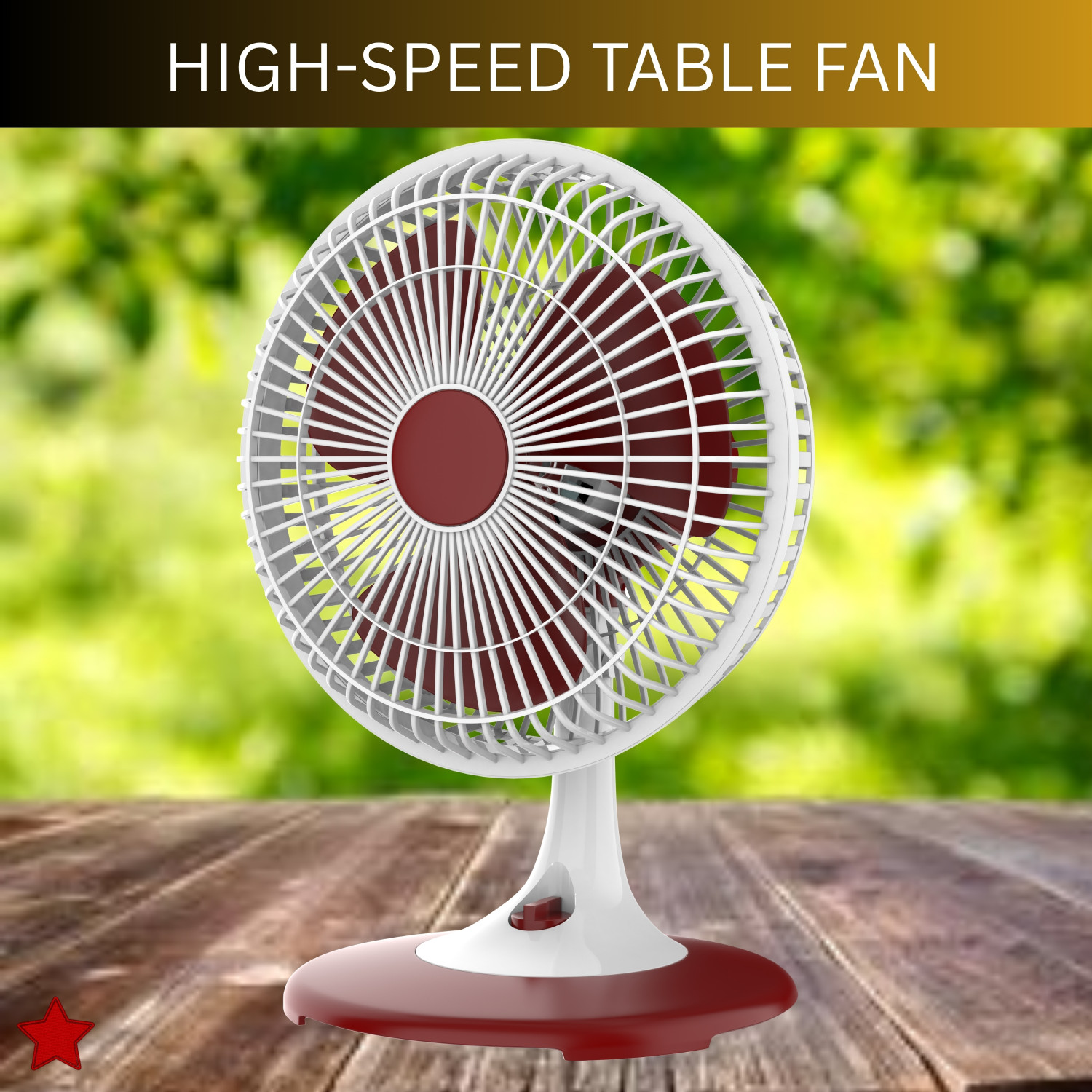 Image of SYARA 300mm(12Inch.) Mini AC Cooler Fan, Small Evaporative Air Table Fan For HomeB458 Silent Operation 300 mm Table Fan