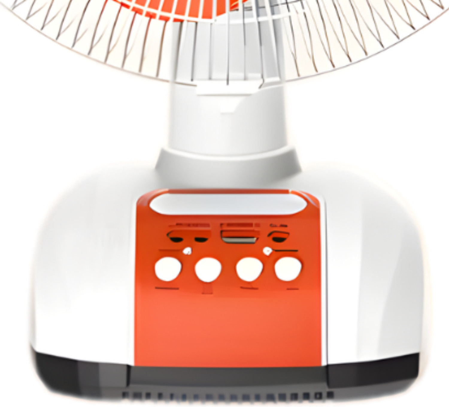 Image of DRUMSTONE Adjustable Speed Rechargeable LED Light Oscillating Table Fan - 15 Year Warranty 120 mm Table Fan